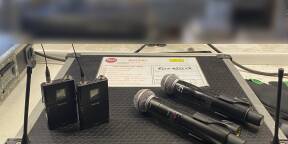 Kit récepteur double UHF-D Shure UR4D avec 2UR1 + 2UR2 – 2 280 € unité (1 dispo)