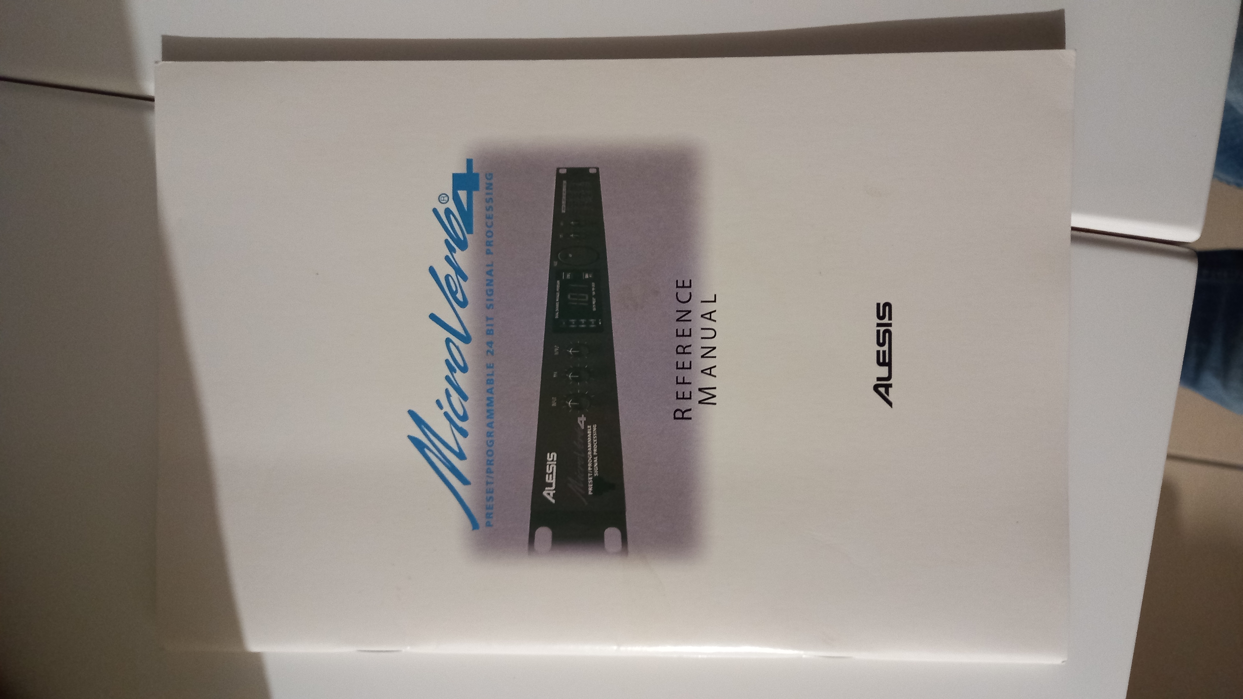 Manuel Alesis MicroVerb 4 Original neuf