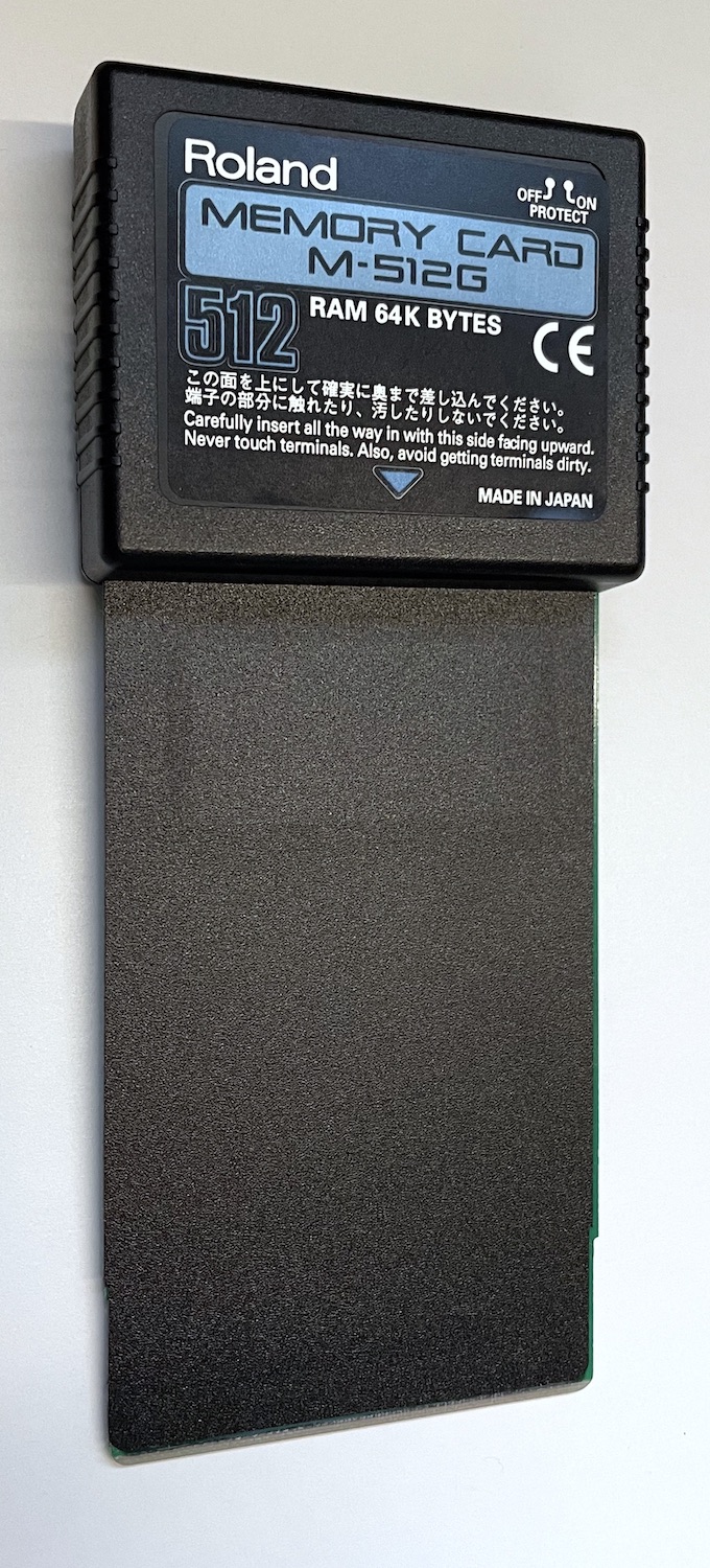 Vends Roland - M-512G - Carte Mémoire 64Kb