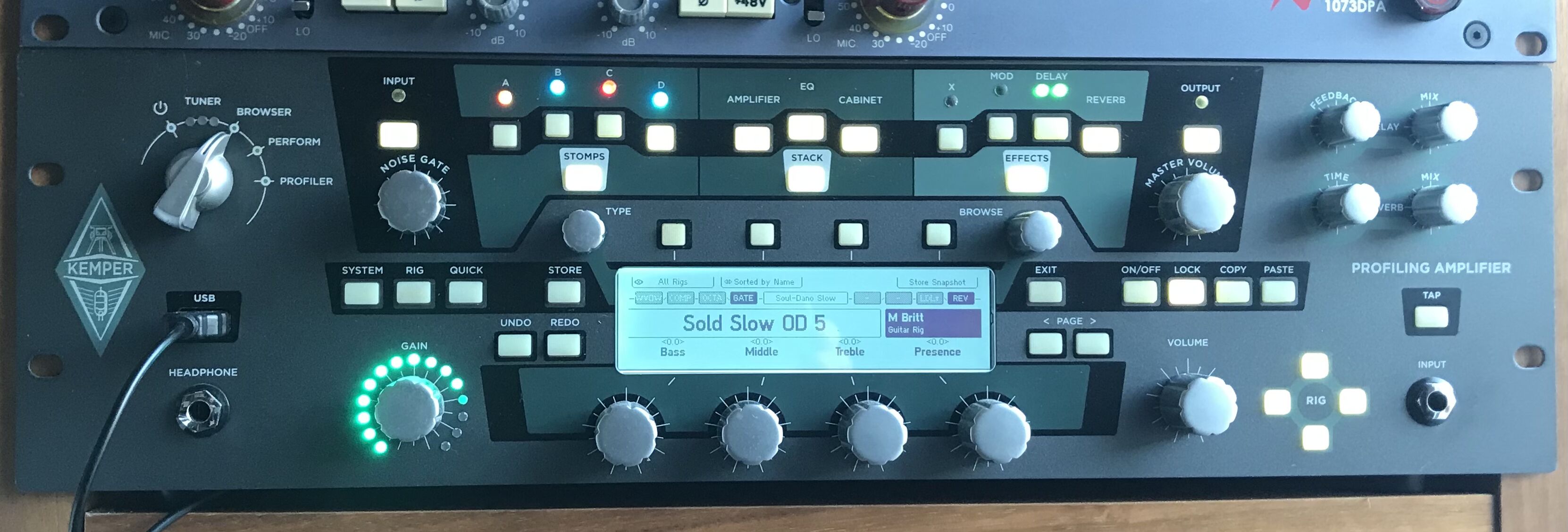 Échange Kemper profiler rack