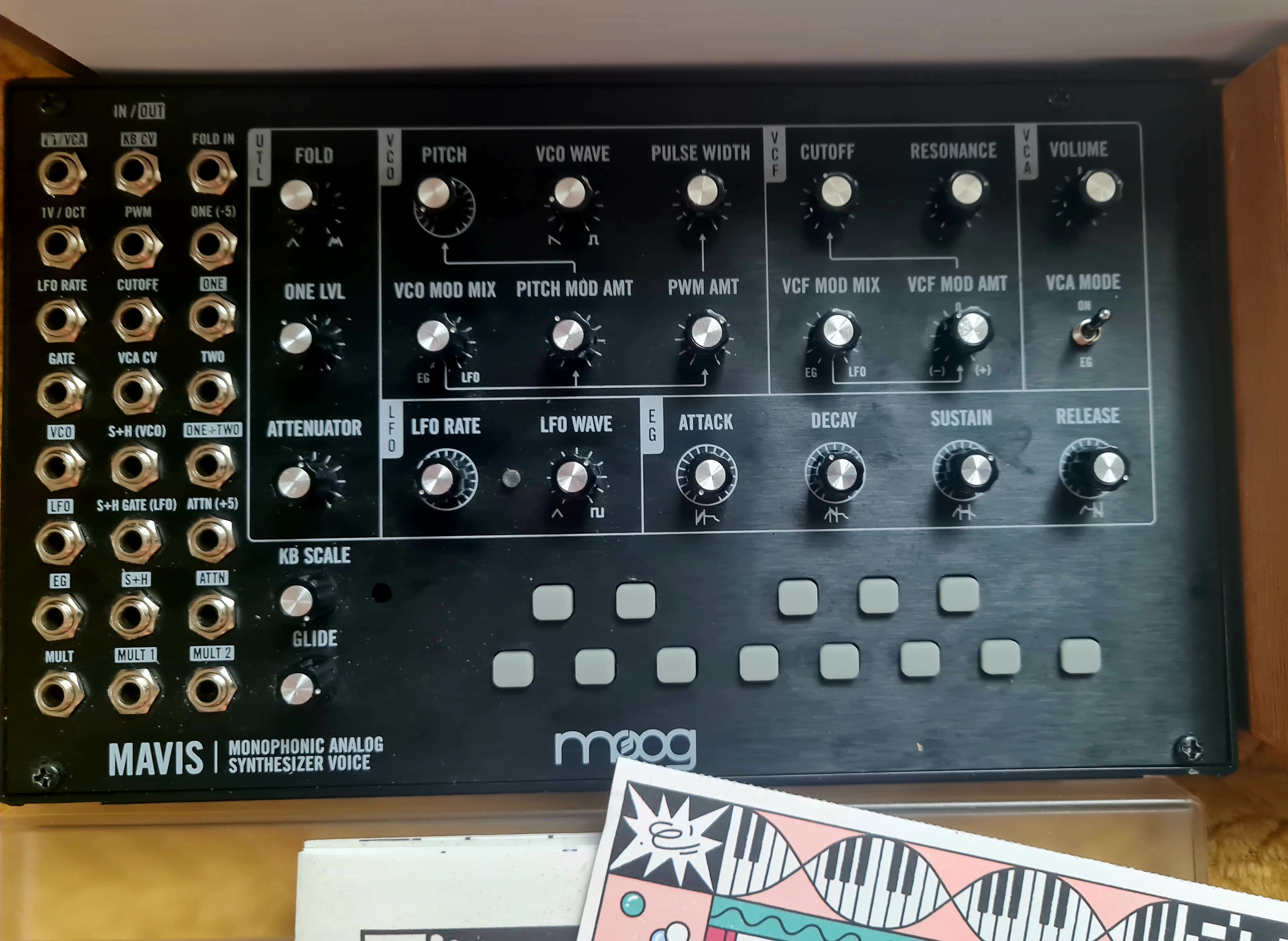 Moog Mavis + kit boutons Moog, complet, sous garantie 2 ans