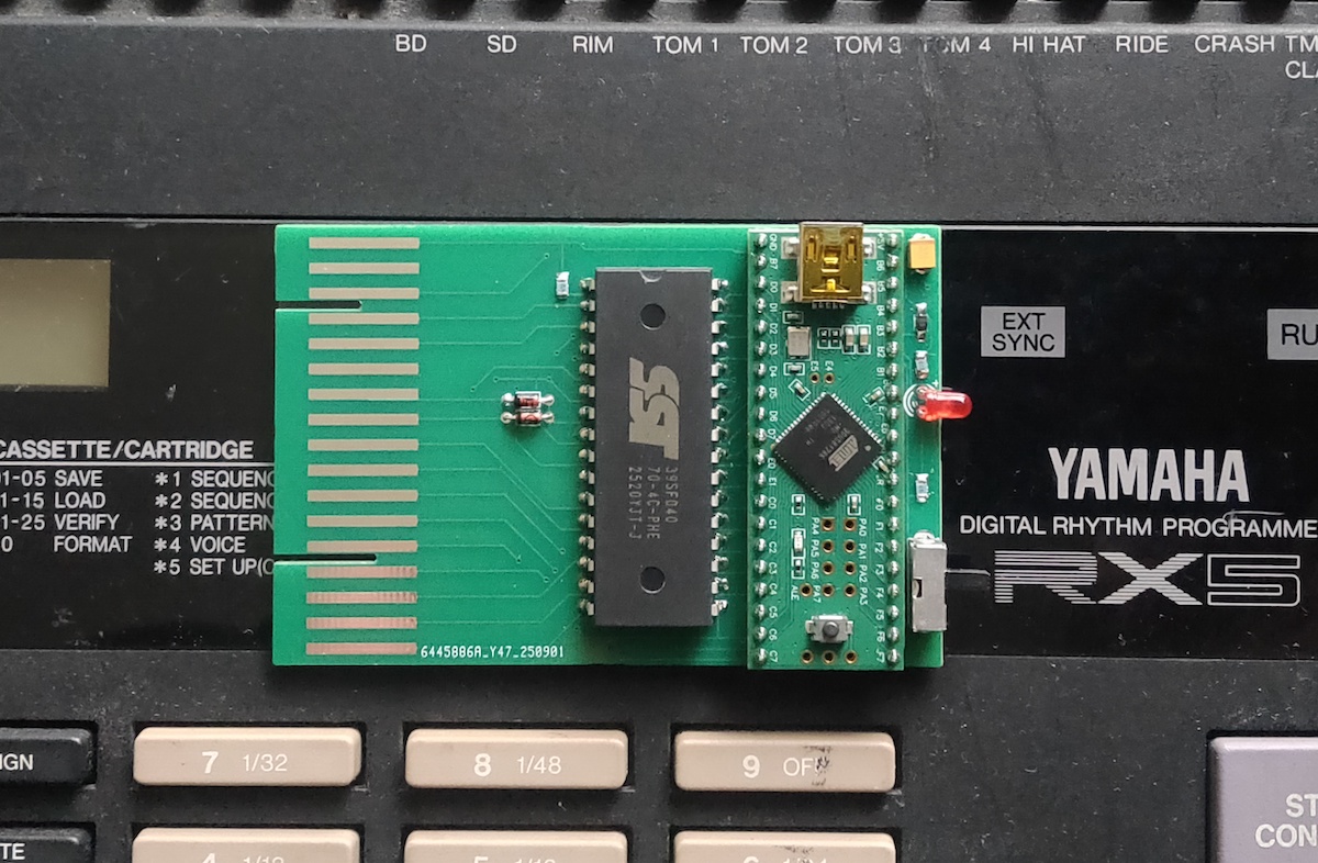 Cartouche programmable RX5USB pour Yamaha RX-5 & PTX-8.