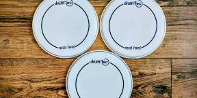 Lot 3x Peaux Maillées Drum-Tec Real Feel Triple Pli