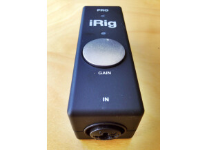 iRig Pro, son potar de gain et ses LEDs