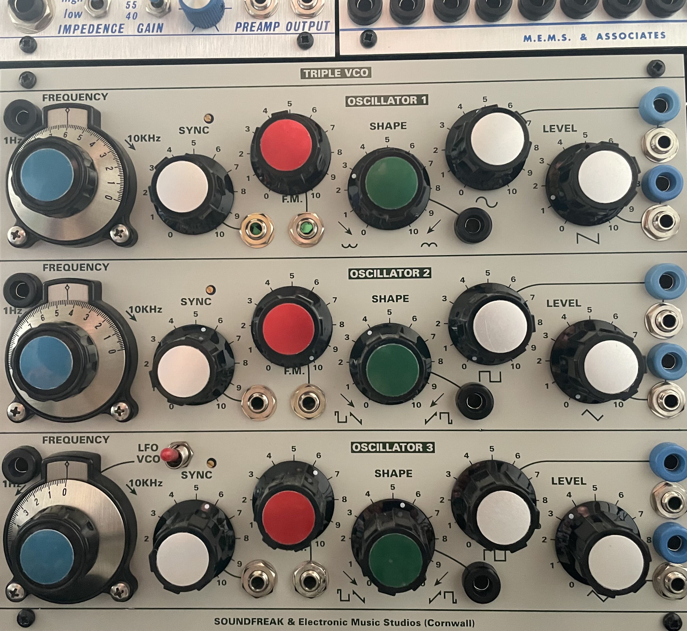 Vends triple oscillator soundfreak - format Buchla