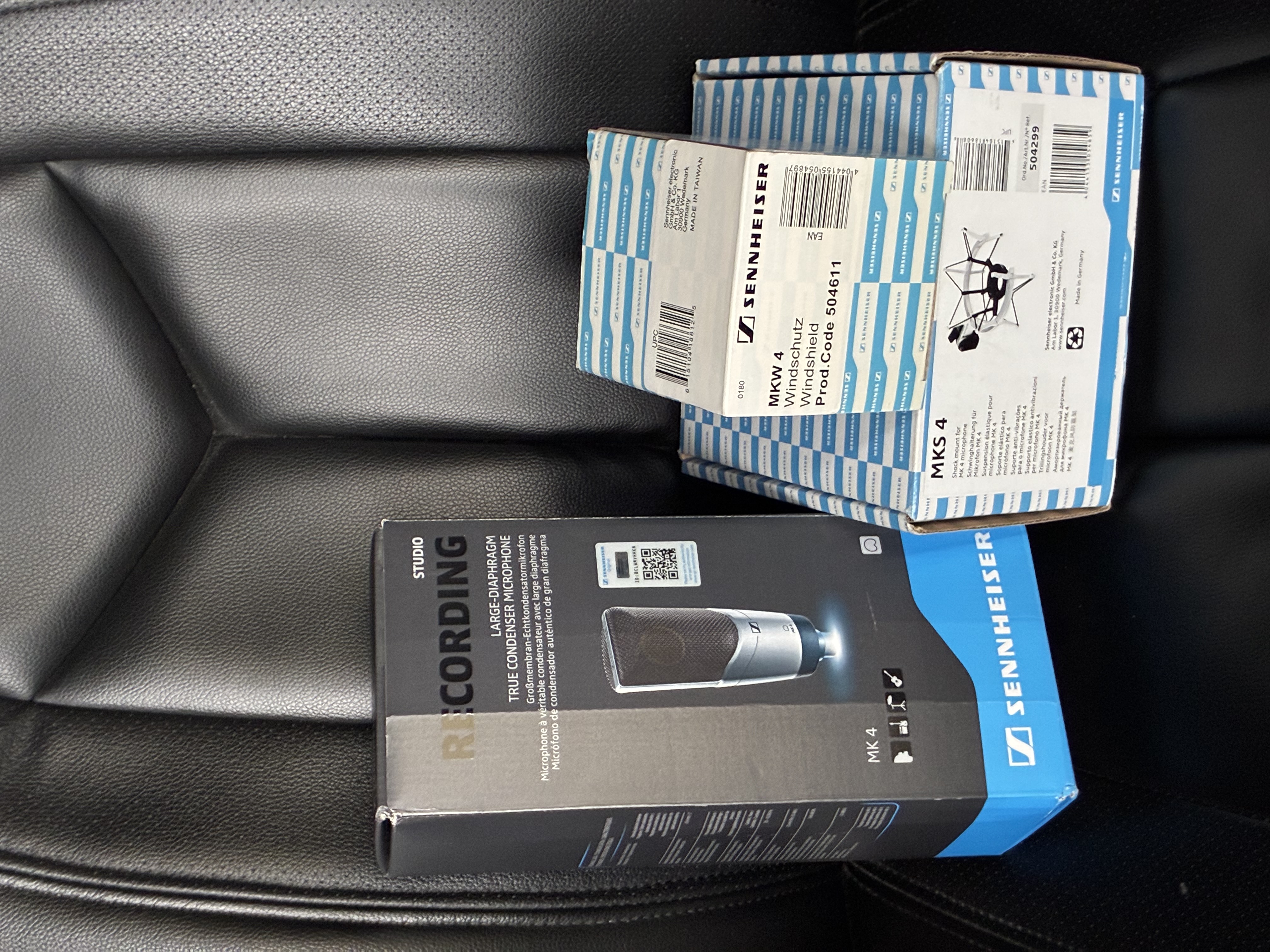 Vends microphone Sennheiser MK4 avec suspension et bonnette