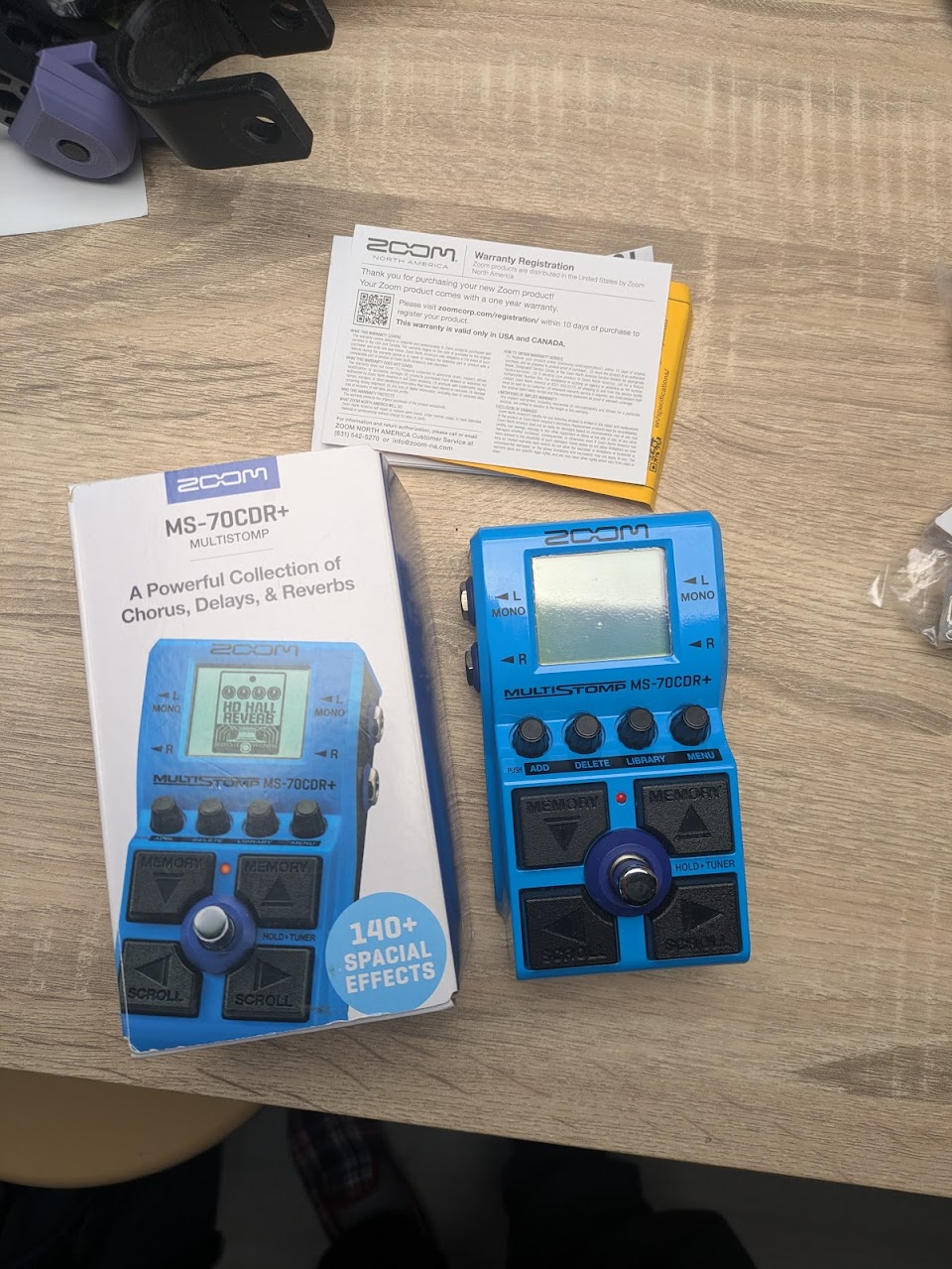 Zoom Multistomp MS-70CDR+ Multi effet