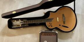 RARE guitare électro-acoustique IBANEZ MSC700NT natural série Montage et ampli Ibanez 30 Watts comme neuve