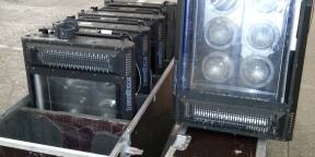 Lot de 10 blinders thomas eight (8) light + 10 changeurs de couleurs wybron coloram ii