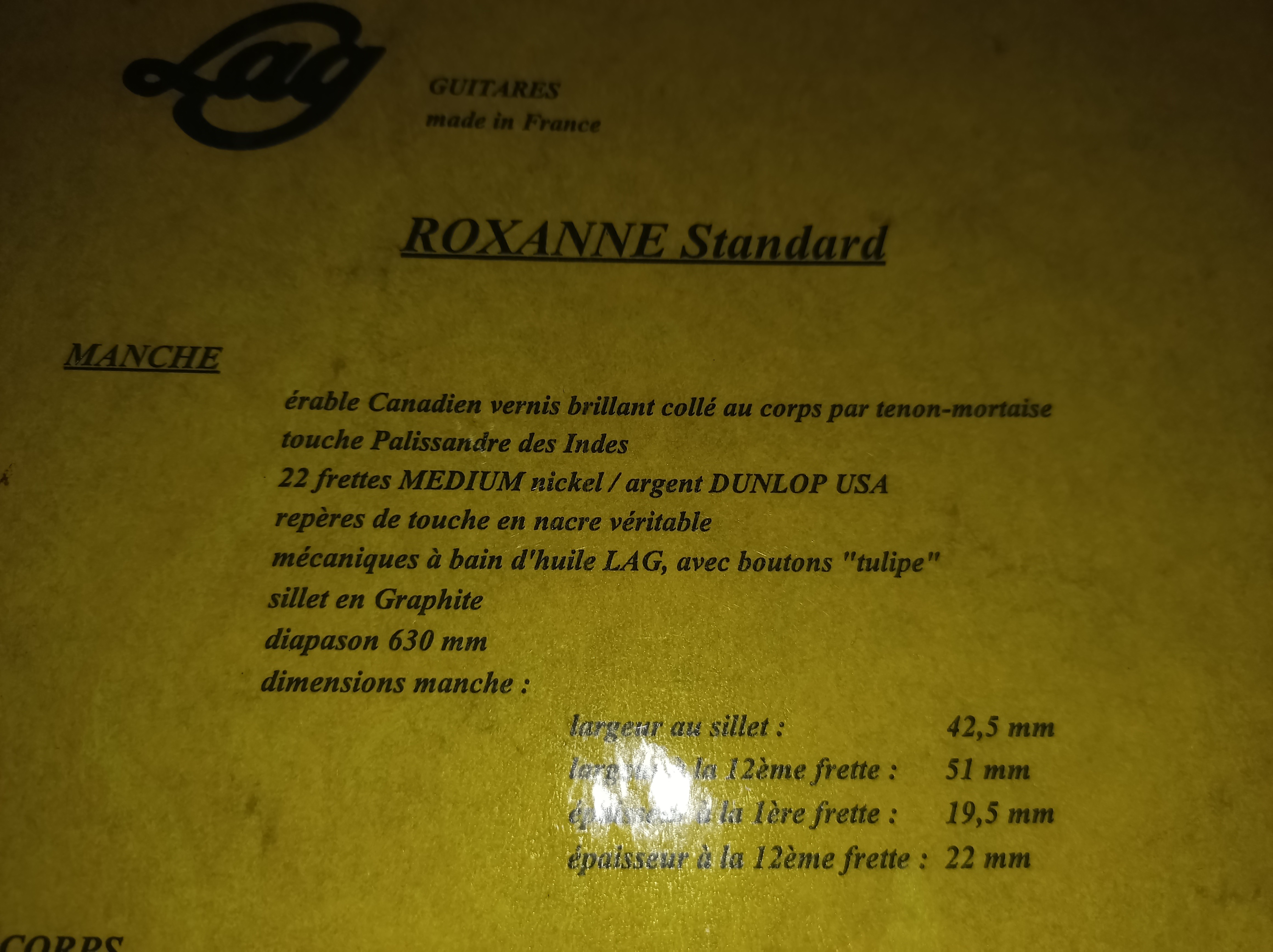 Lâg Roxanne Standard