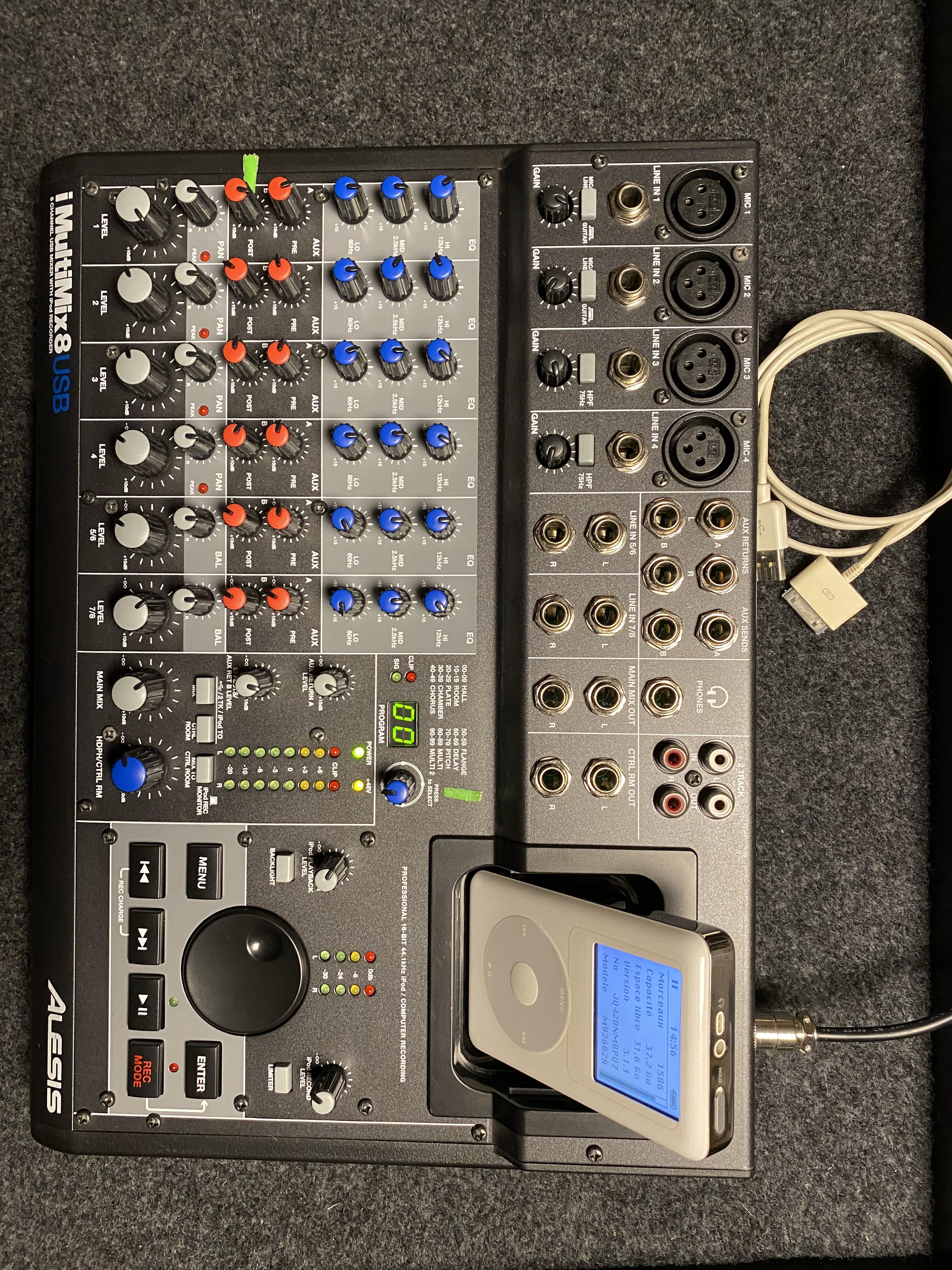 Vends Alesis iMultiMix8 + iPod Classic