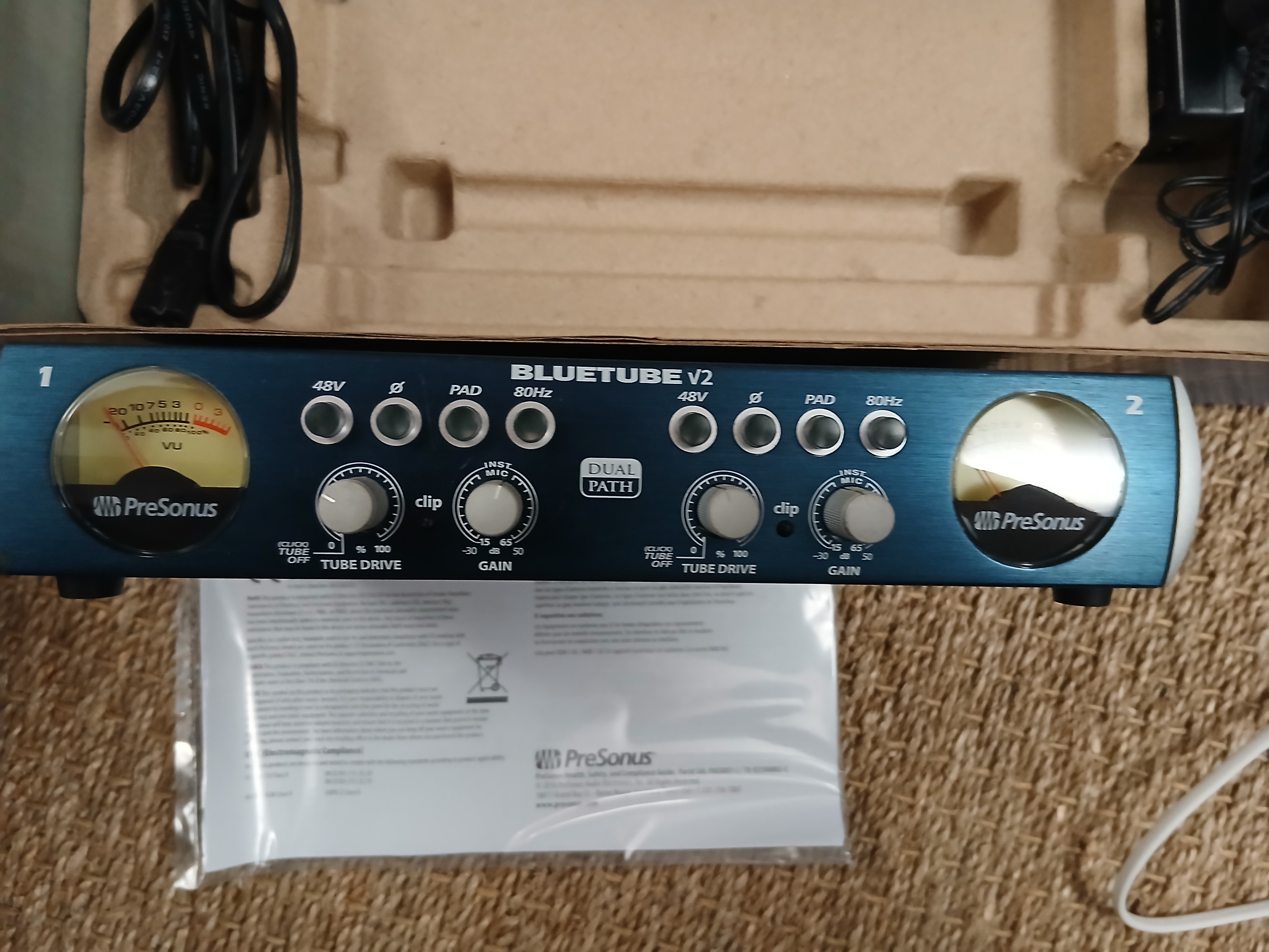 Vends préampli à lampe PRESONUS BLUE TUBE DP V2