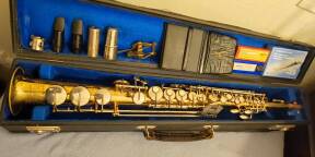 Saxophone Soprano Weltklang "Solist" + Bec pro SELMER S80 & Accessoires VINTAGE