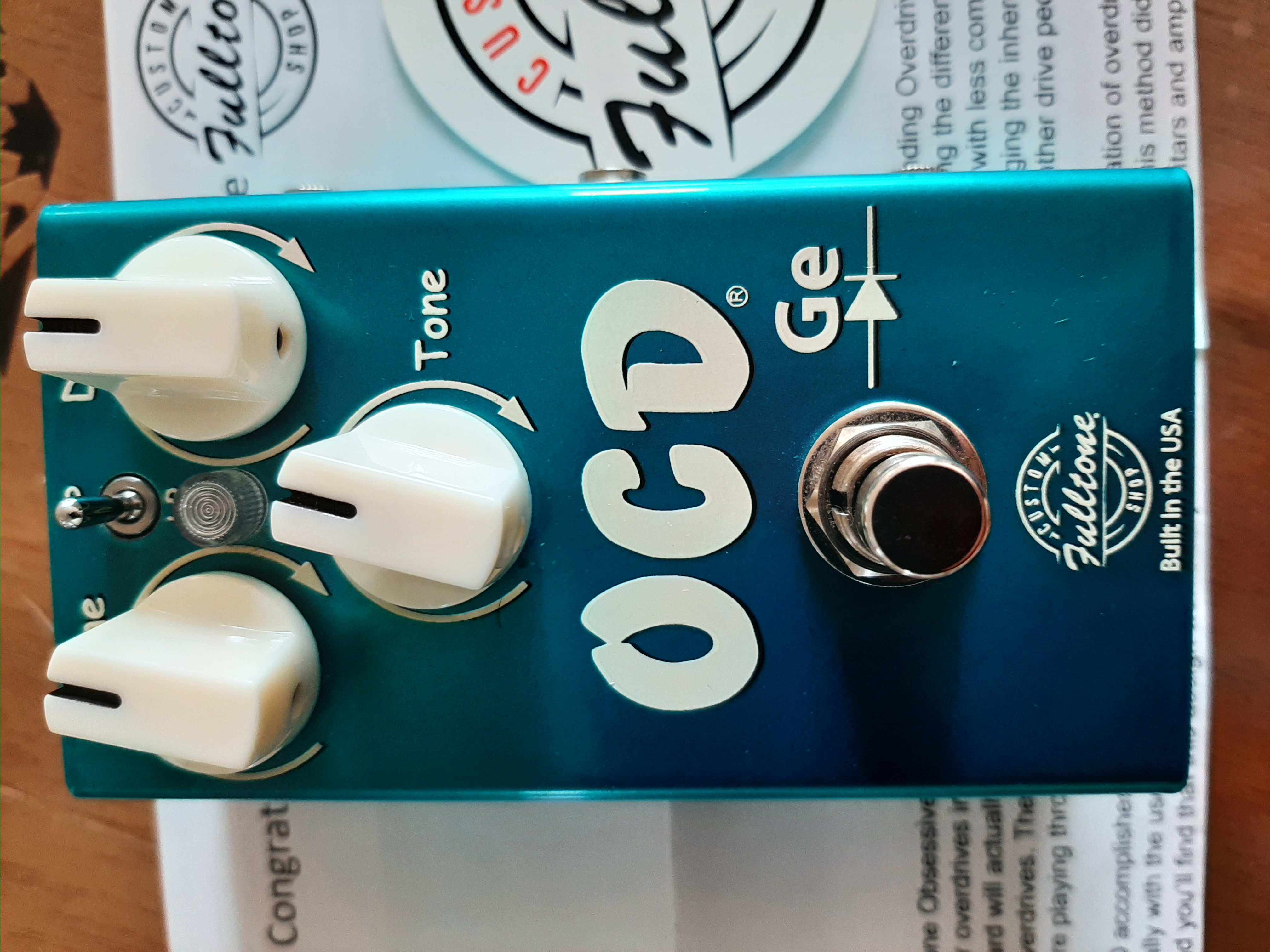 Vend OCD Germanium Fulltone Custom Shop
