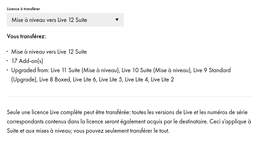 Vends License Ableton Live Suite 12
