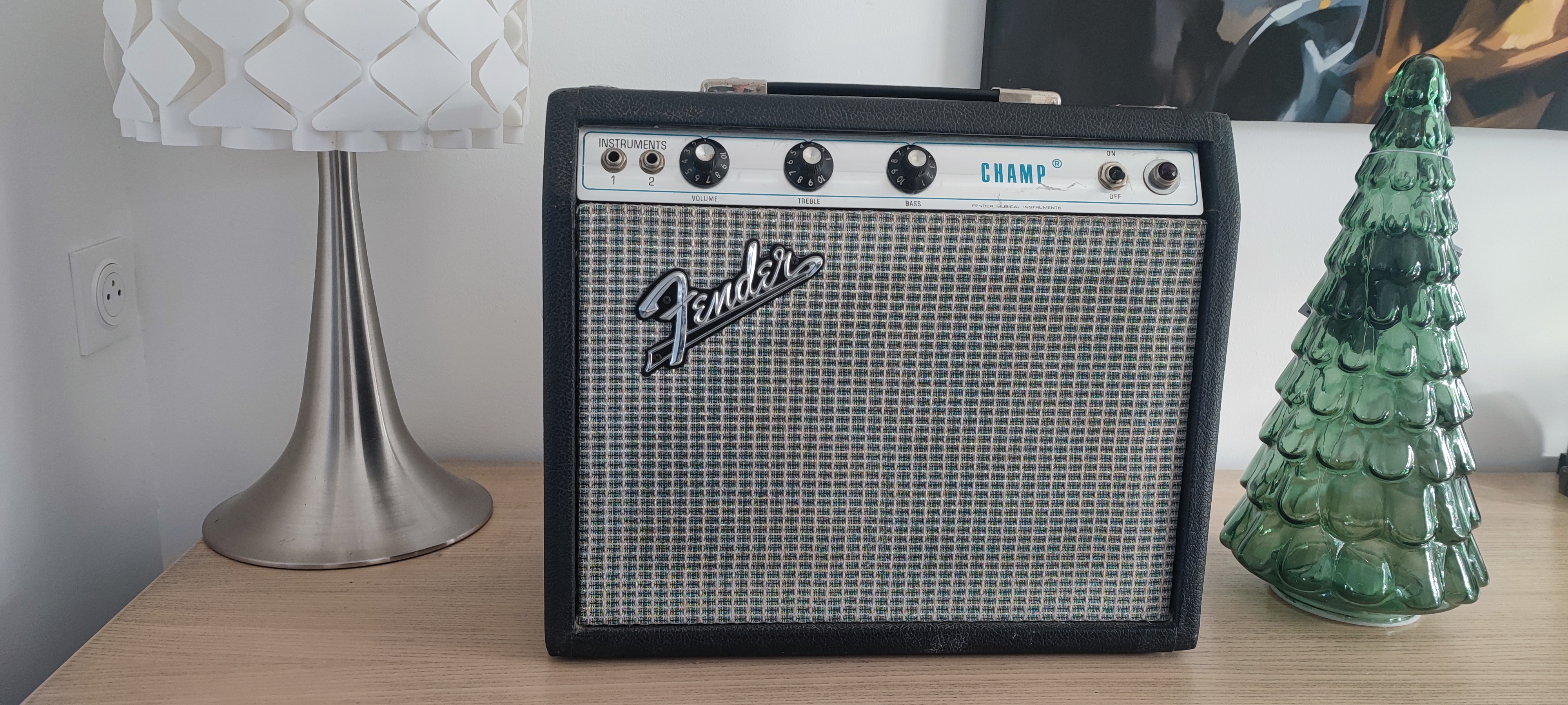 Vends Fender Champ Silverface 1973