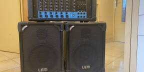 Vends un ampli sono Laney Théatre 6150 avec deux baffles LEM grey series 70 watts