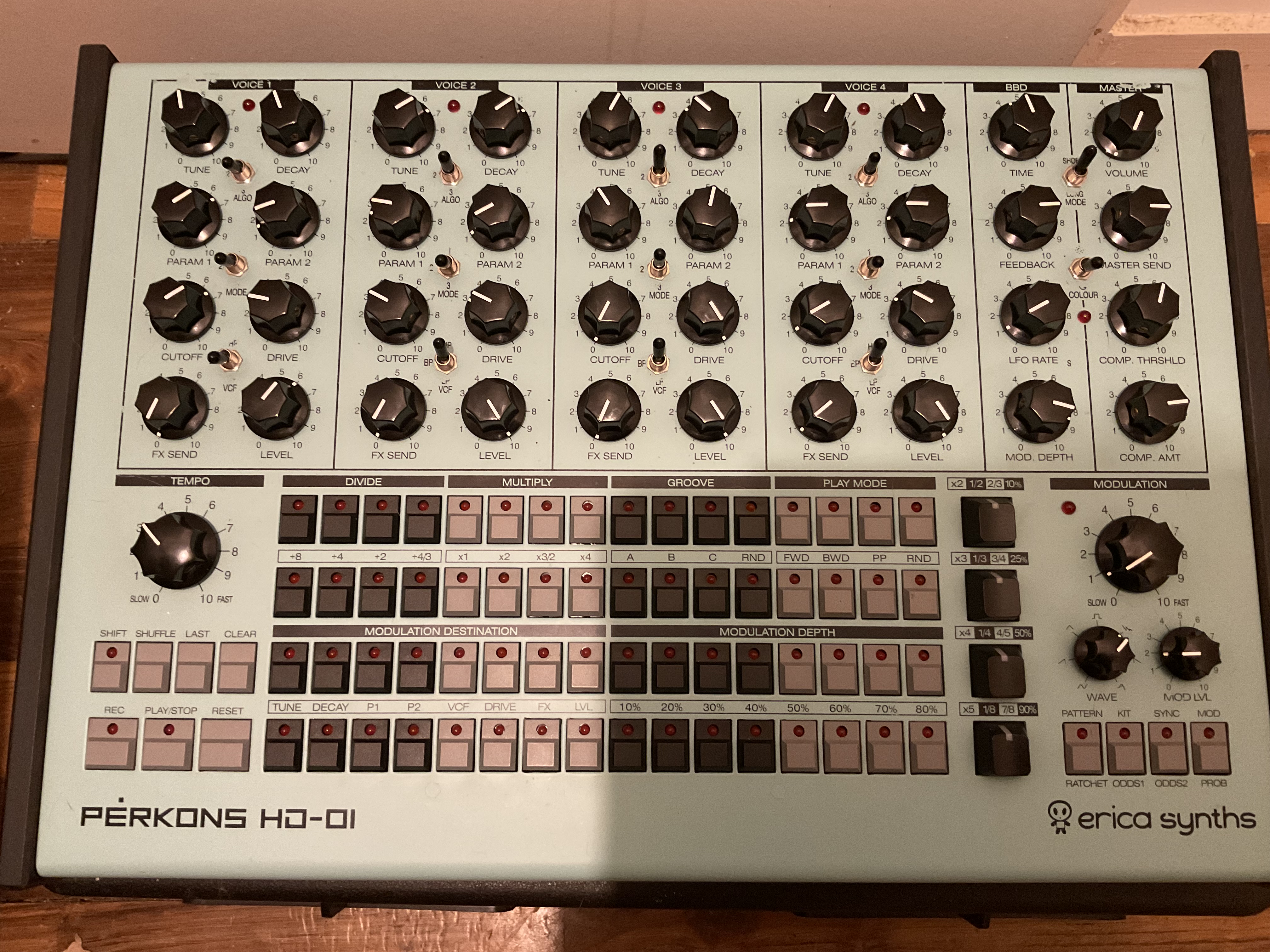 Perkons HD 01 + Decksaver + faceplate de rechange neuve