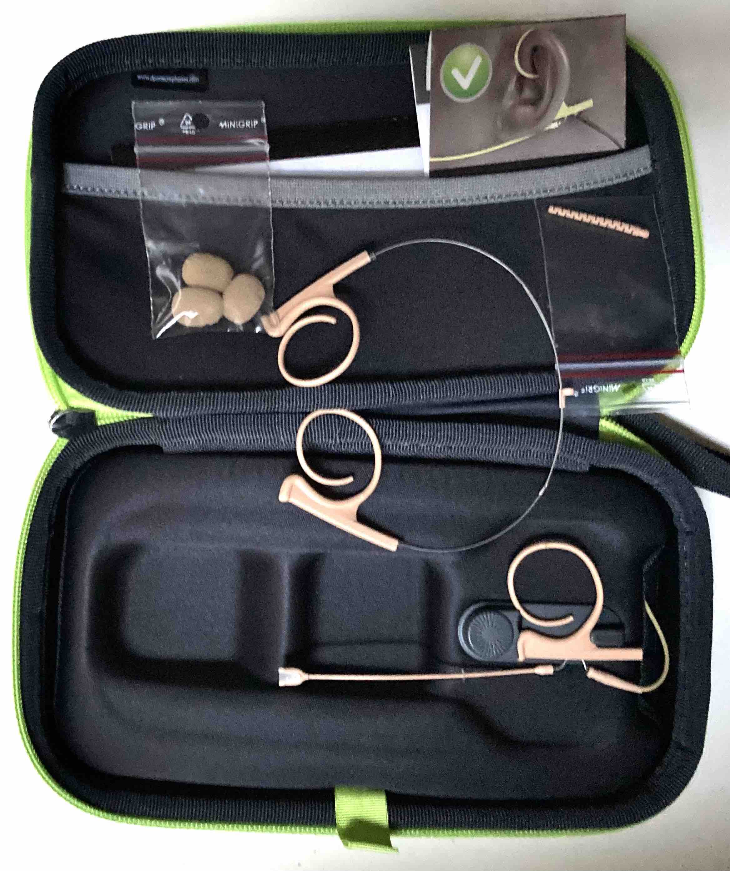 Vends 1 Micro DPA FIOF00-M d-fine Single ear Omni Headset  beige 