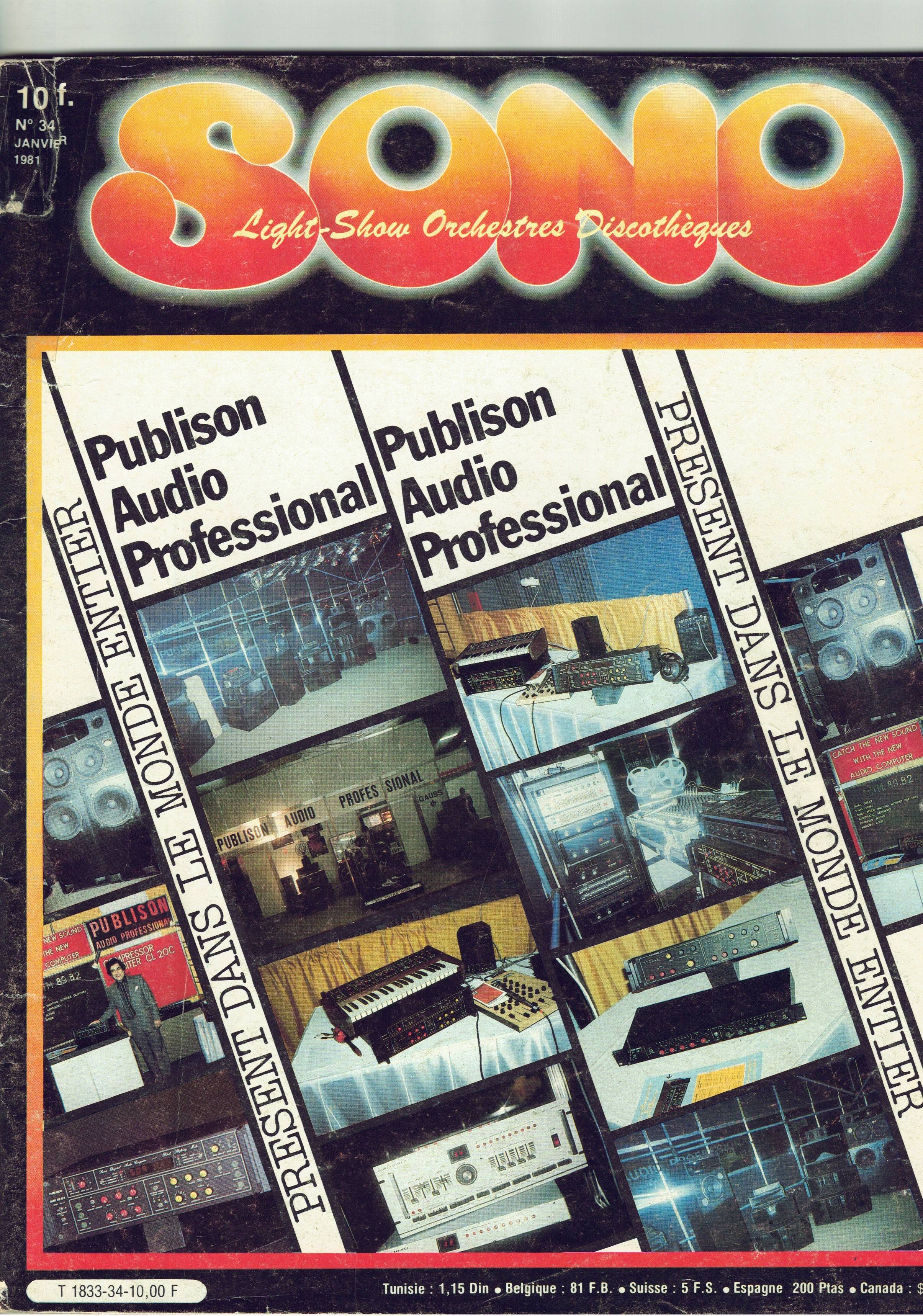 SONO MAG n ° 34 de JANVIER 1981