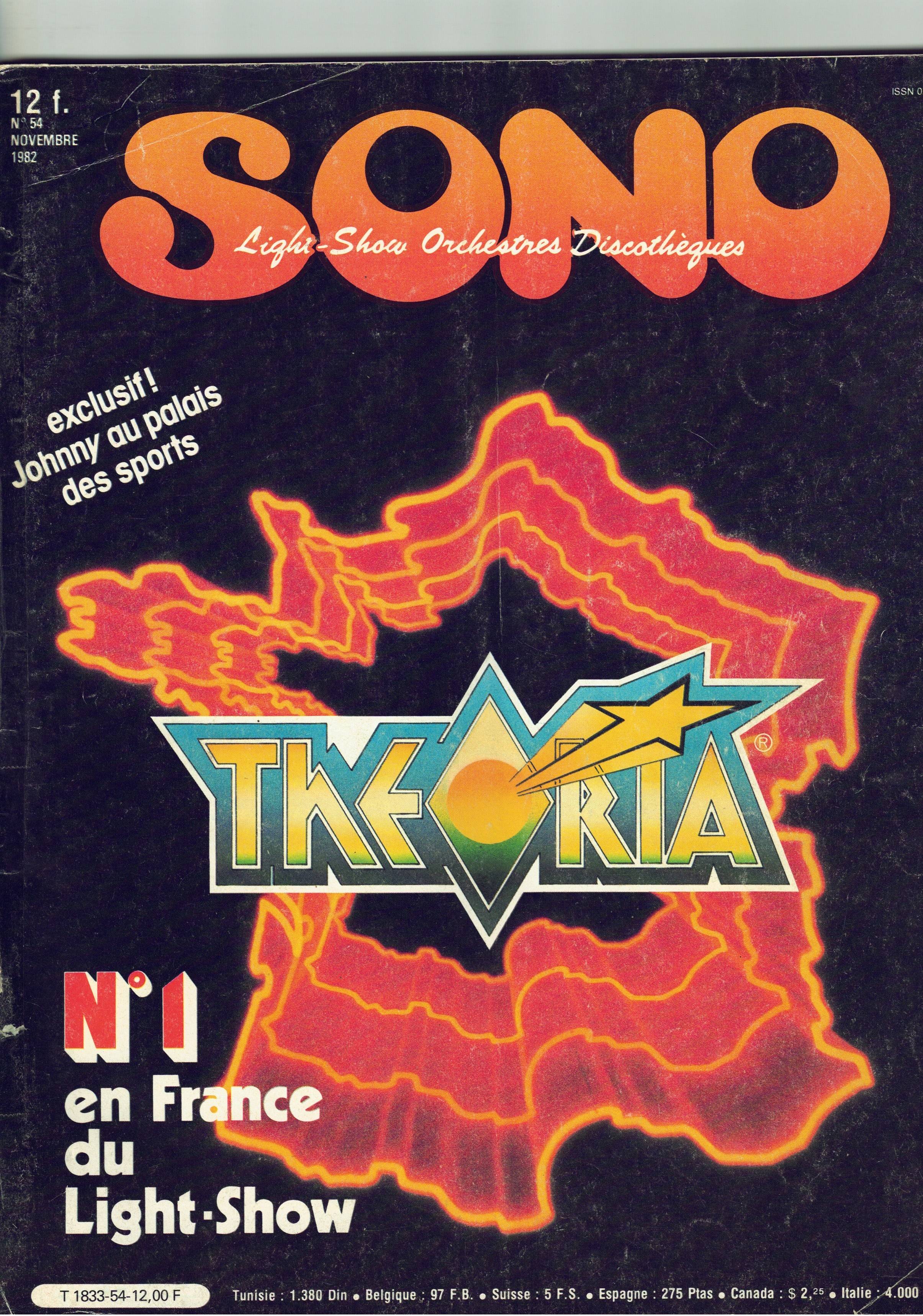 SONO MAG n ° 54 de  NOVEMBRE 1982