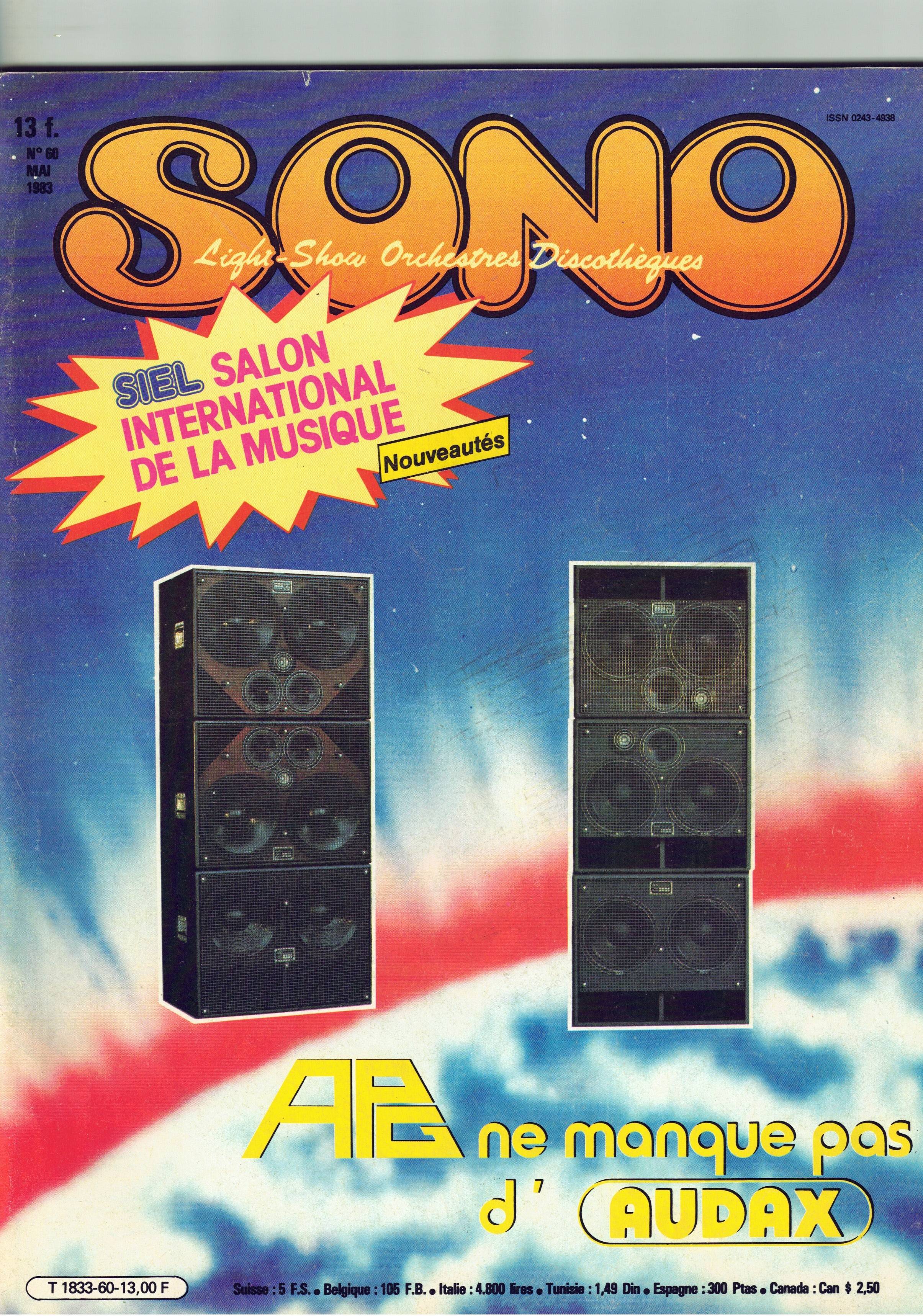 SONO MAG n ° 60 de MAI 1983