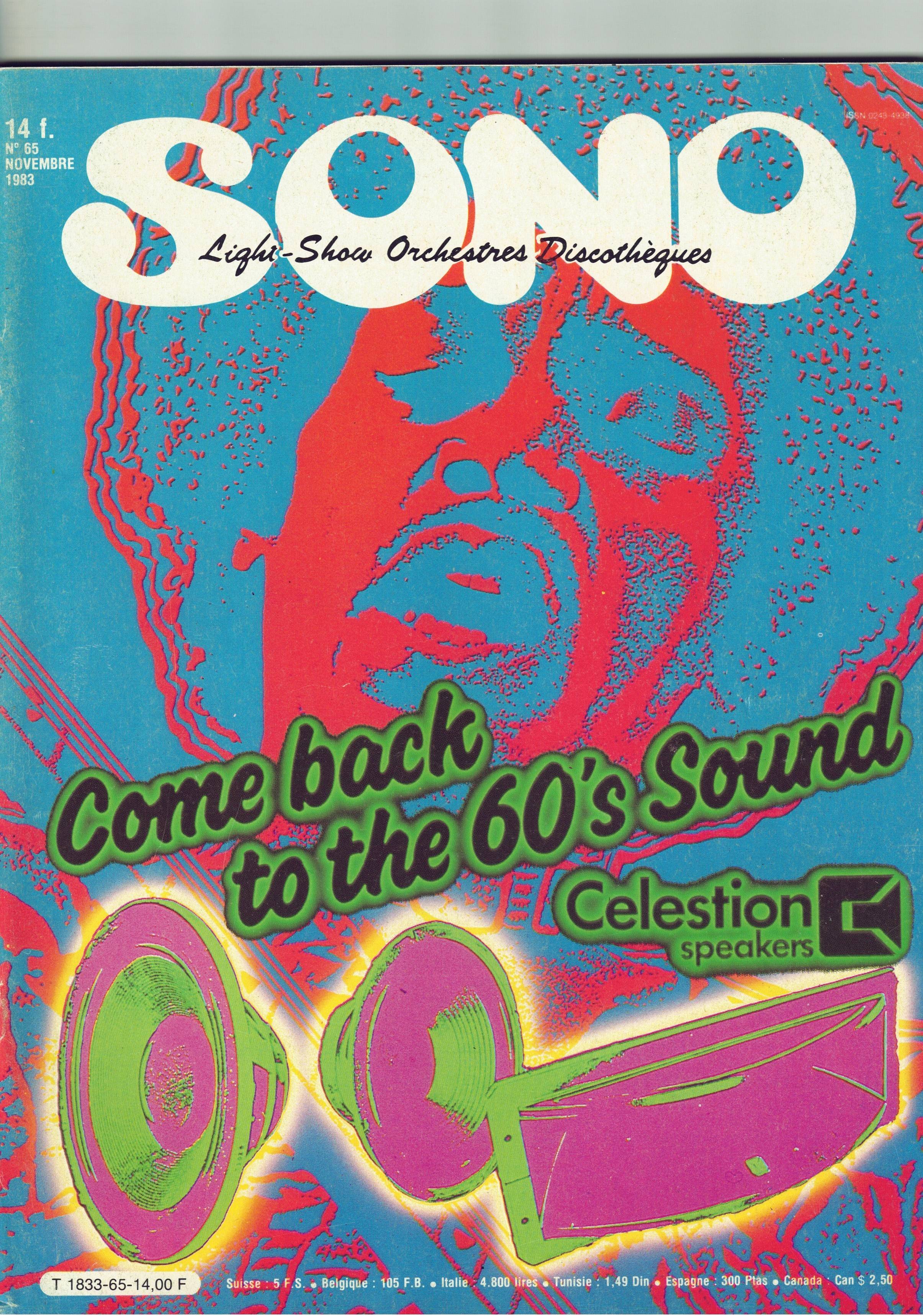 SONO MAG n ° 65 de NOVEMBRE  1983