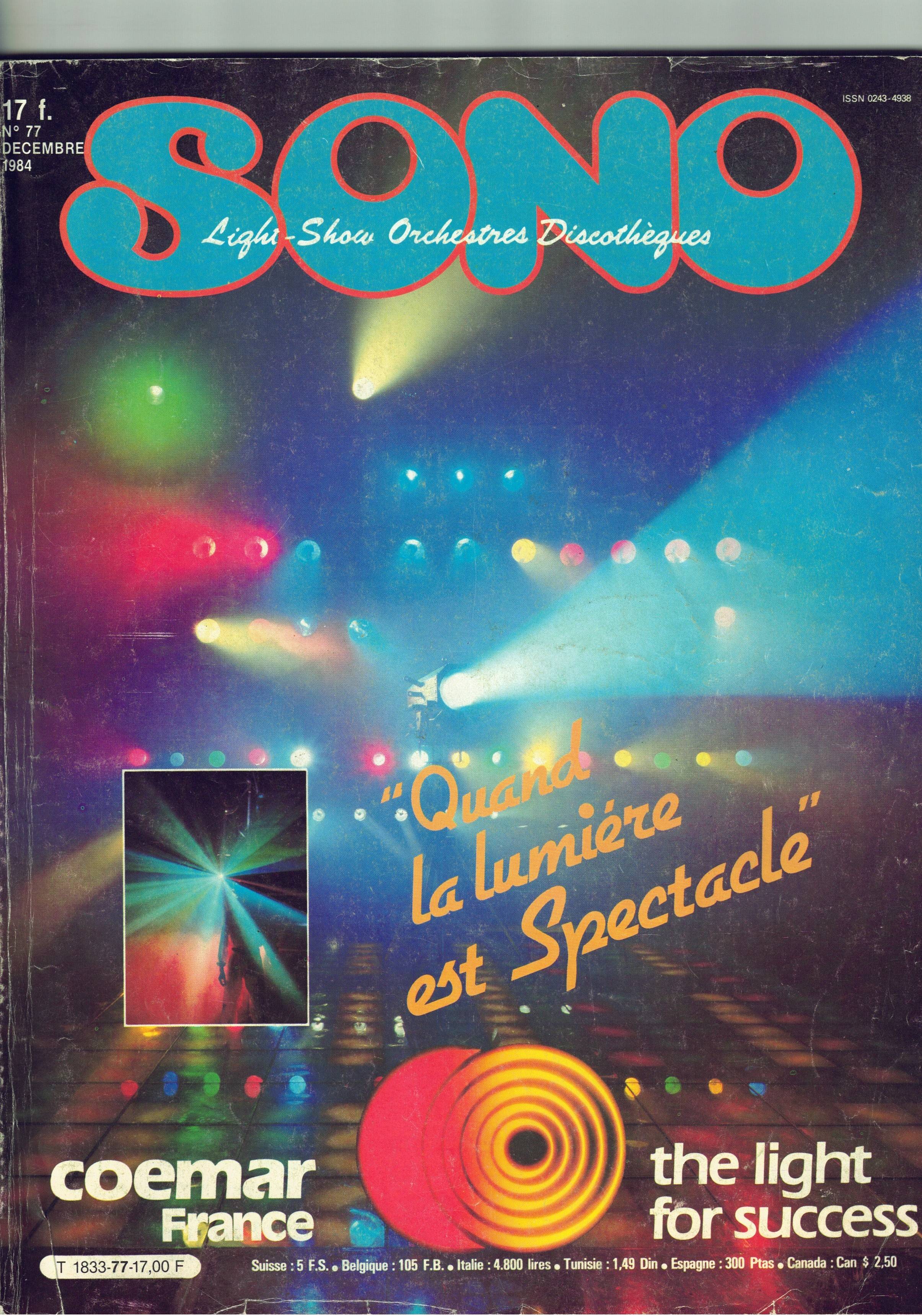 SONO MAG n ° 77 de DÉCEMBRE 1984