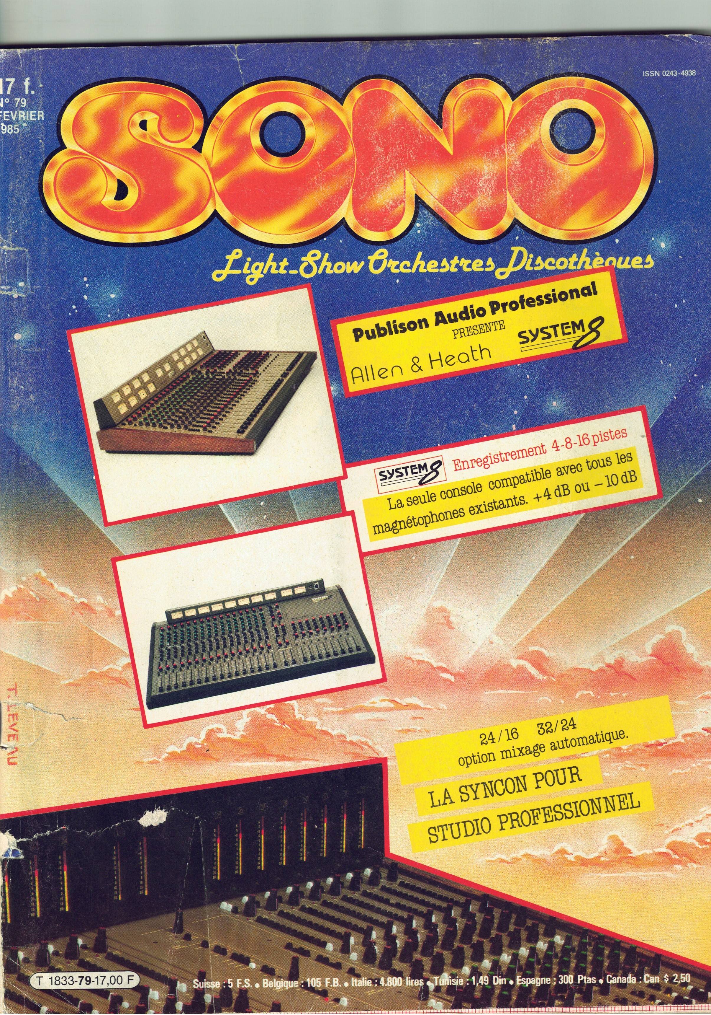 SONO MAG n ° 79 de FEVRIER 1985