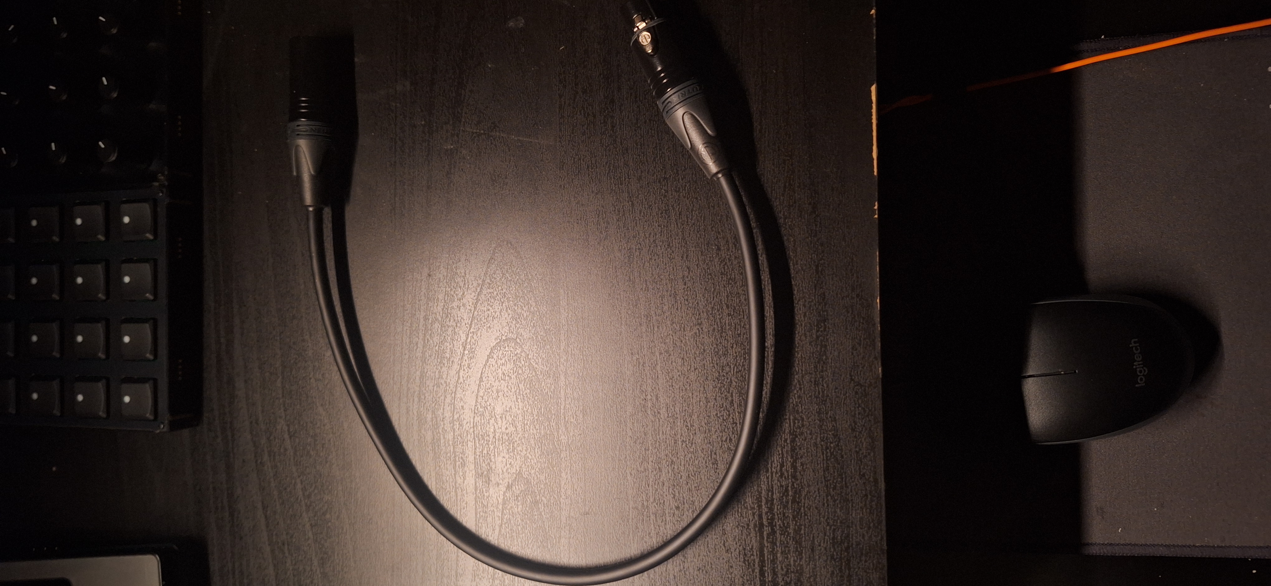 Mogami 50 cm Quad Câble XLR XLR Neutrik gold