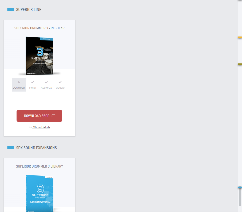 Toontrack Superior Drummer 3 + 42 Produits