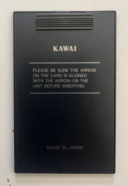 Carte mémoire Kawai DC-16 RAM