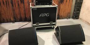 Vends 2 enceintes APG DS 15 S en fly case