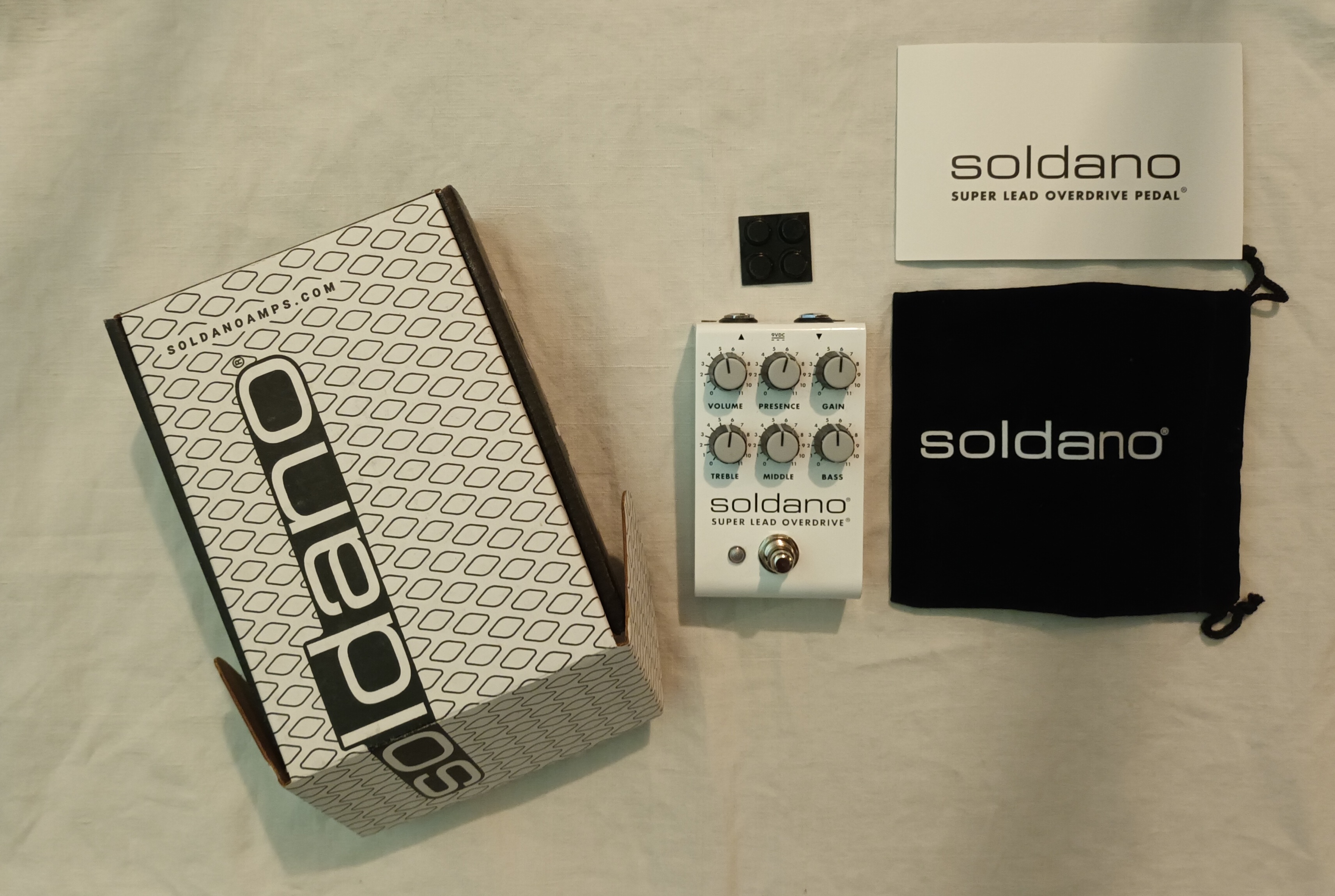 Vends pédale Soldano SLO comme neuve port compris 