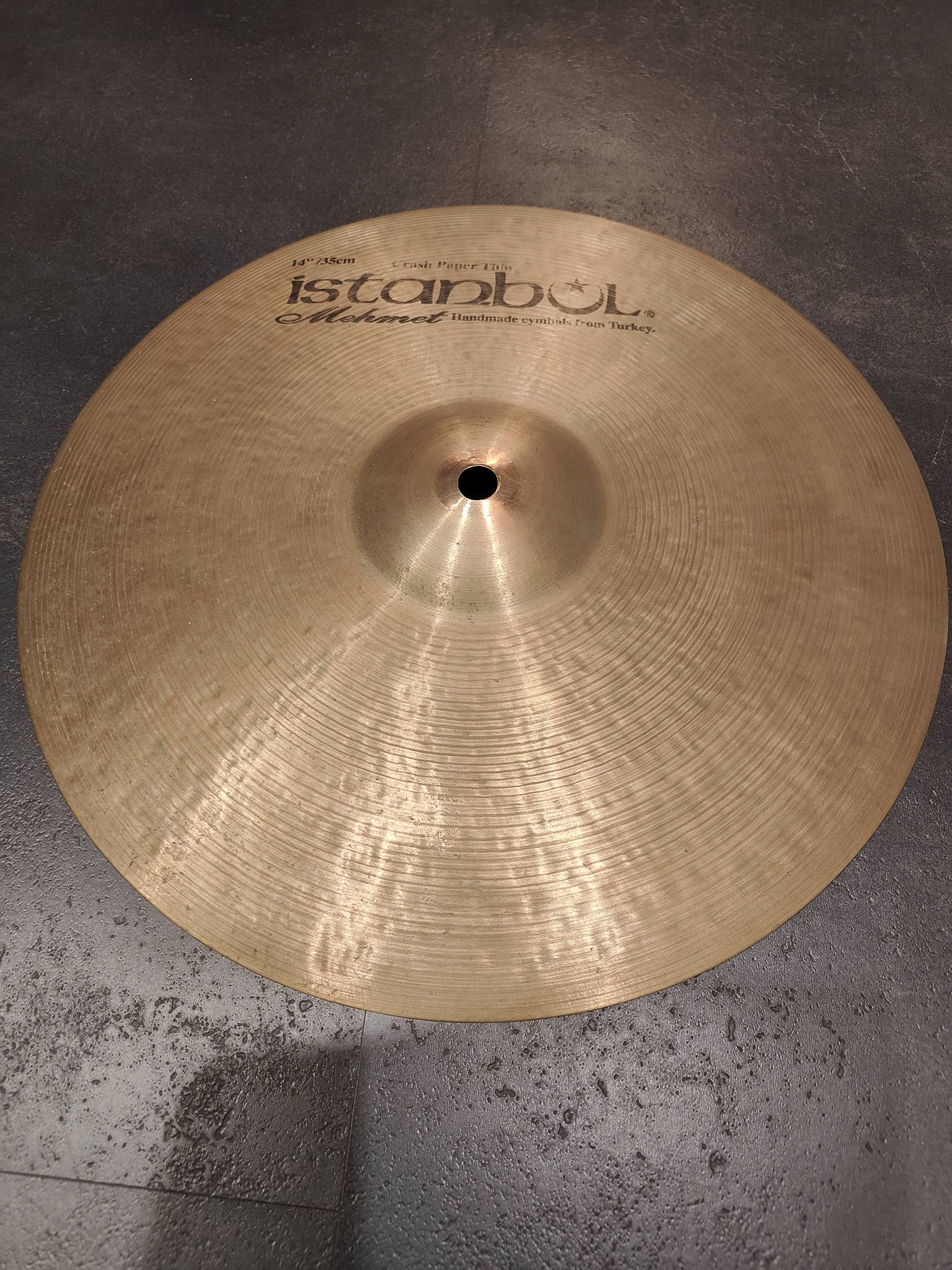Crash 14" Istanbul Mehmet Handmade – Millésime 1999 (Poids Plume : 617g)