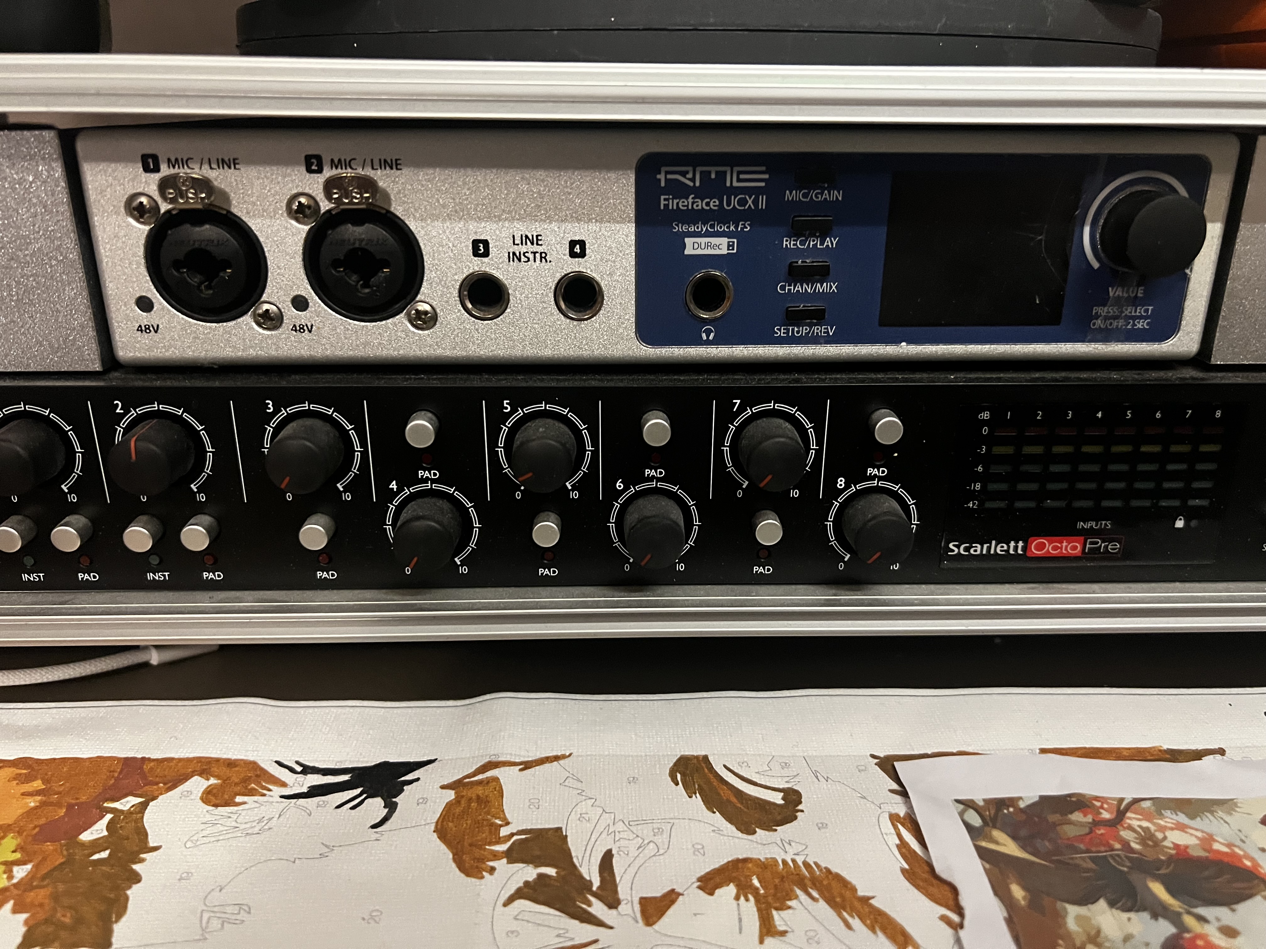 Rme FirefaceUcx2 + Scarlett Octopre + Fly