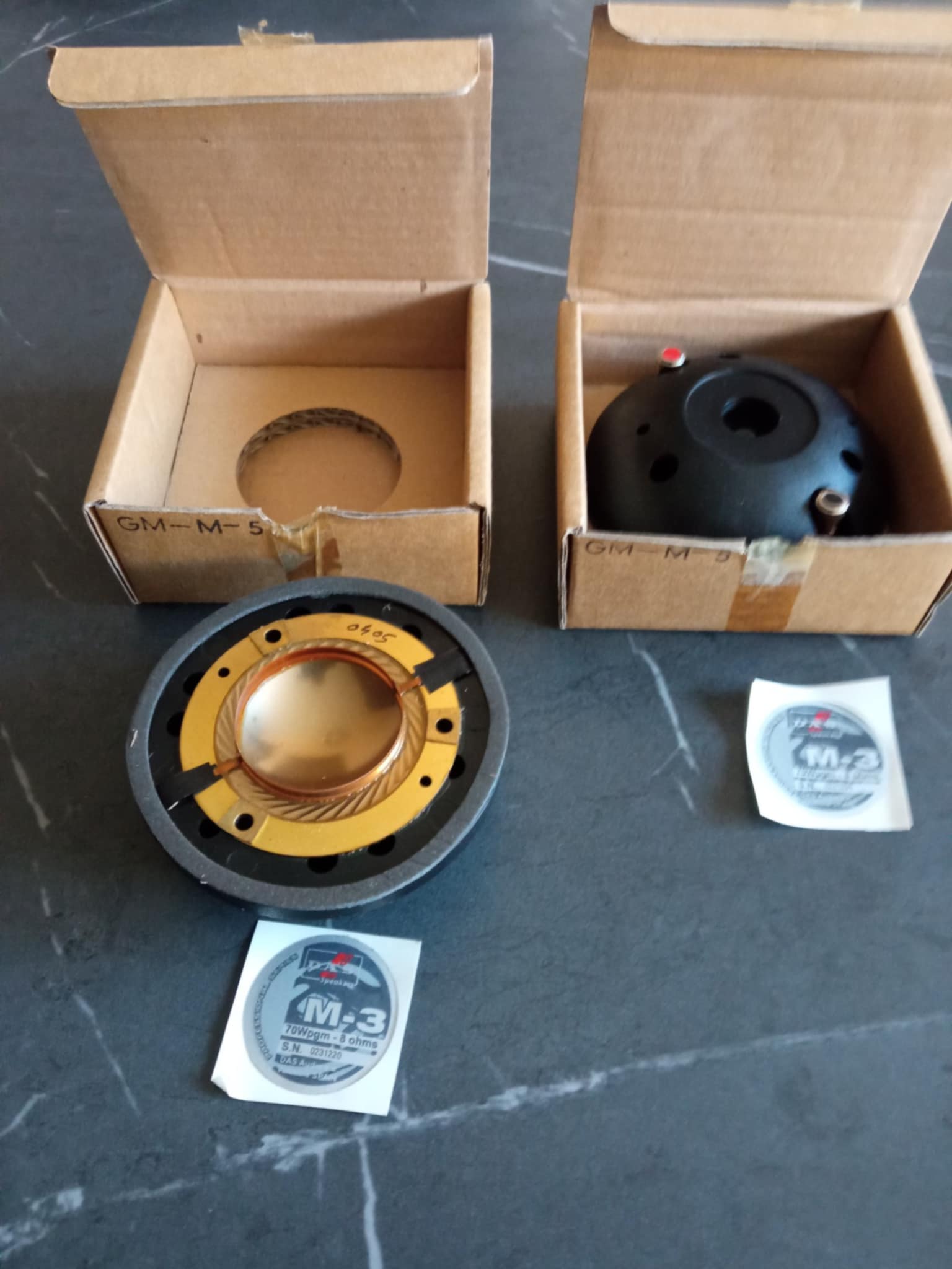 Vends Diaphragme neuf DAS GM-M-5, 8 ohms pour M-3 et M-5 
