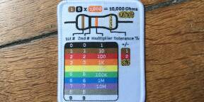 Patch thermocollant 10.000 ohms (nuancier des résistances ; 7 x 5.5 cm)