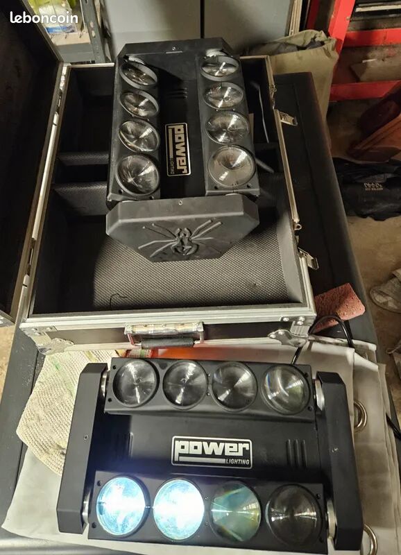 2 SPIDER LED POWER avec flight case