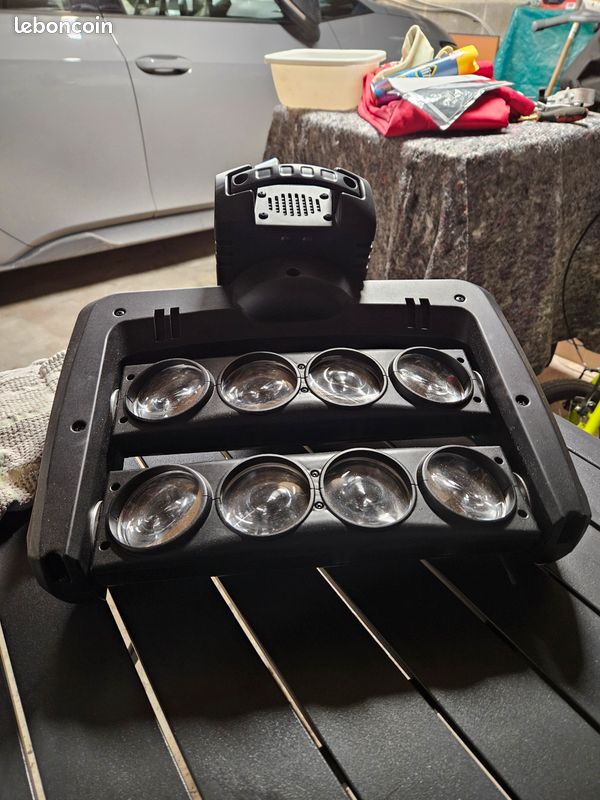 lyre a rampes 2x4 faisceaux blancs