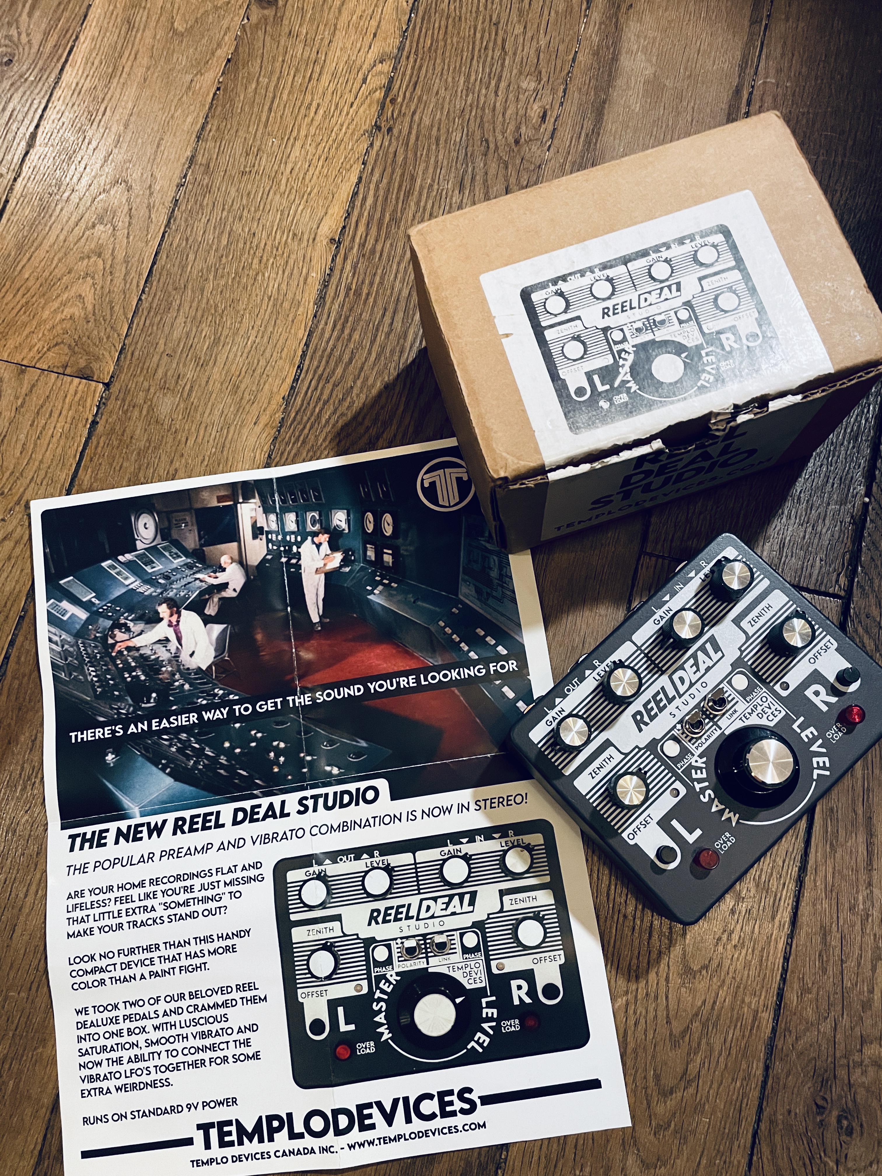 Vends preamp Realdeal Studio Templo Devices (STÉRÉO) + VIBRATO stéréo.