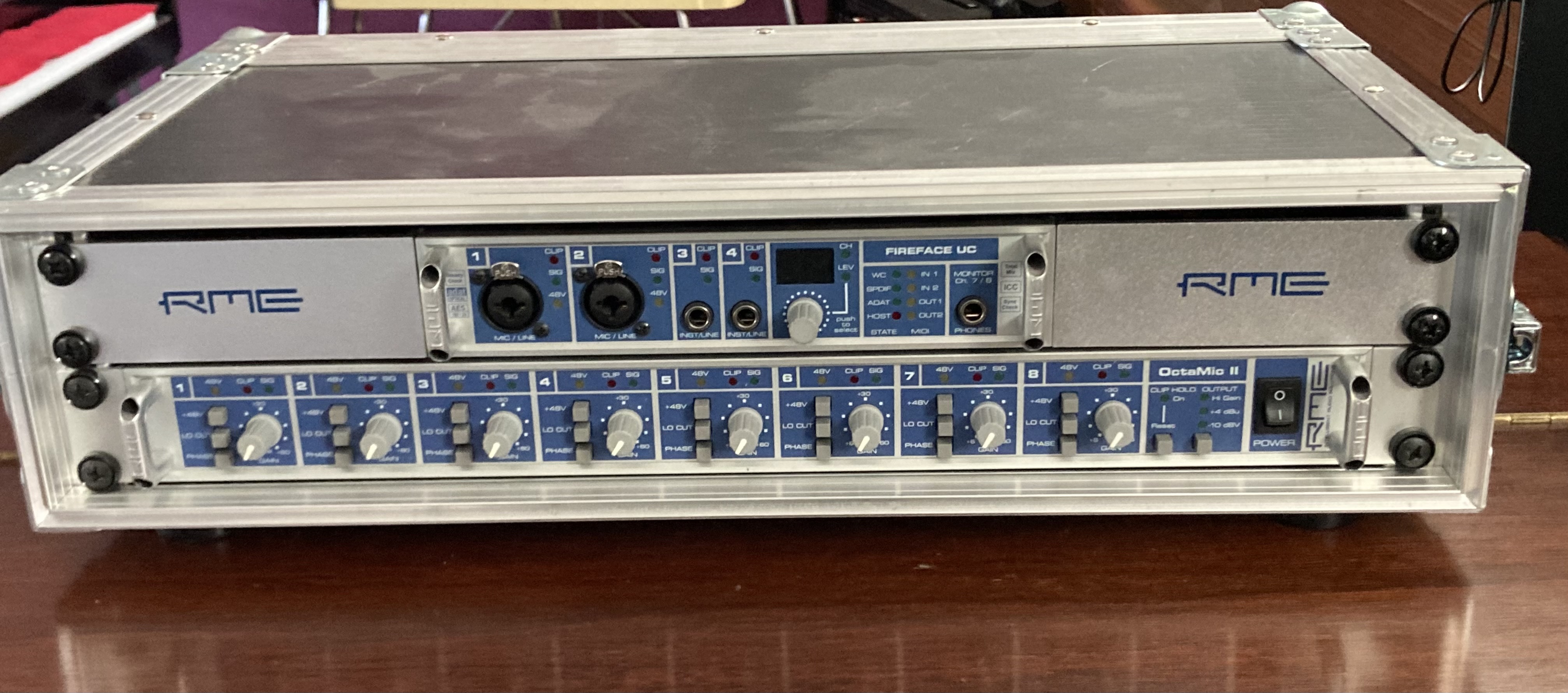 Vends lot RME octamic II foré fireface UC en rack