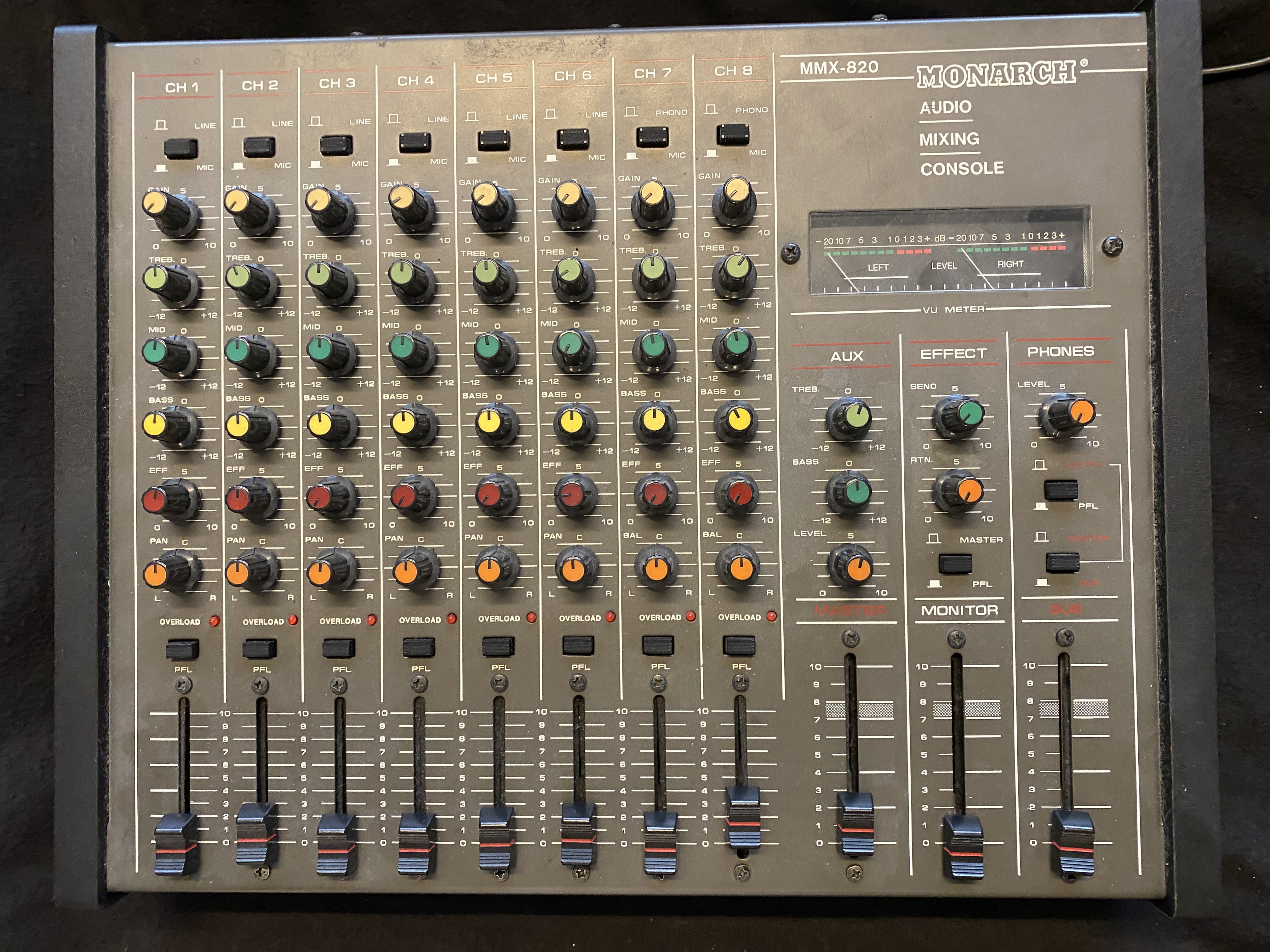 table de mixage MONARCH MMX 820