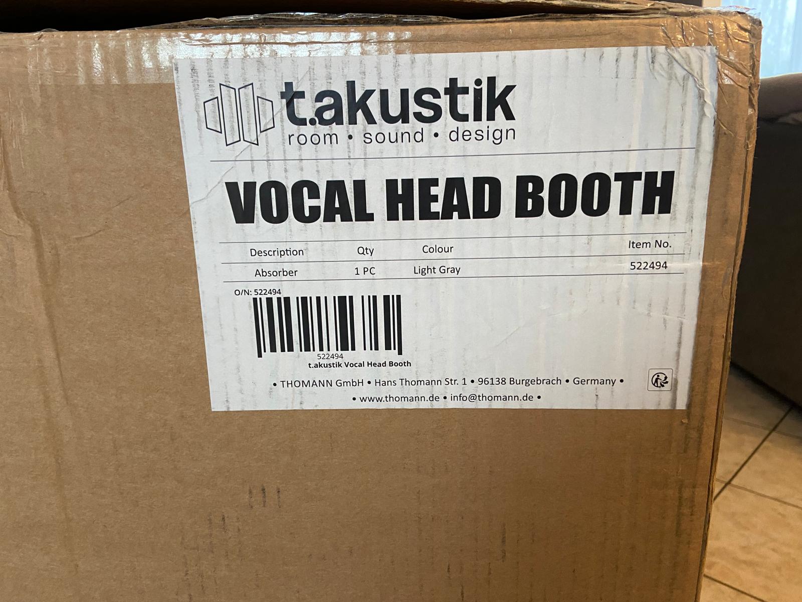 the t.akustik Vocal Head Booth (55408)