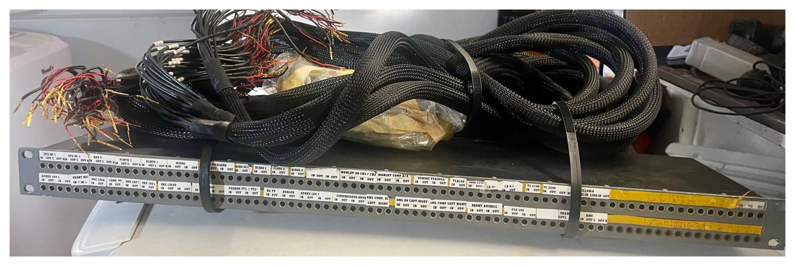 patch SSL 9000 Châssis 80 voies. 