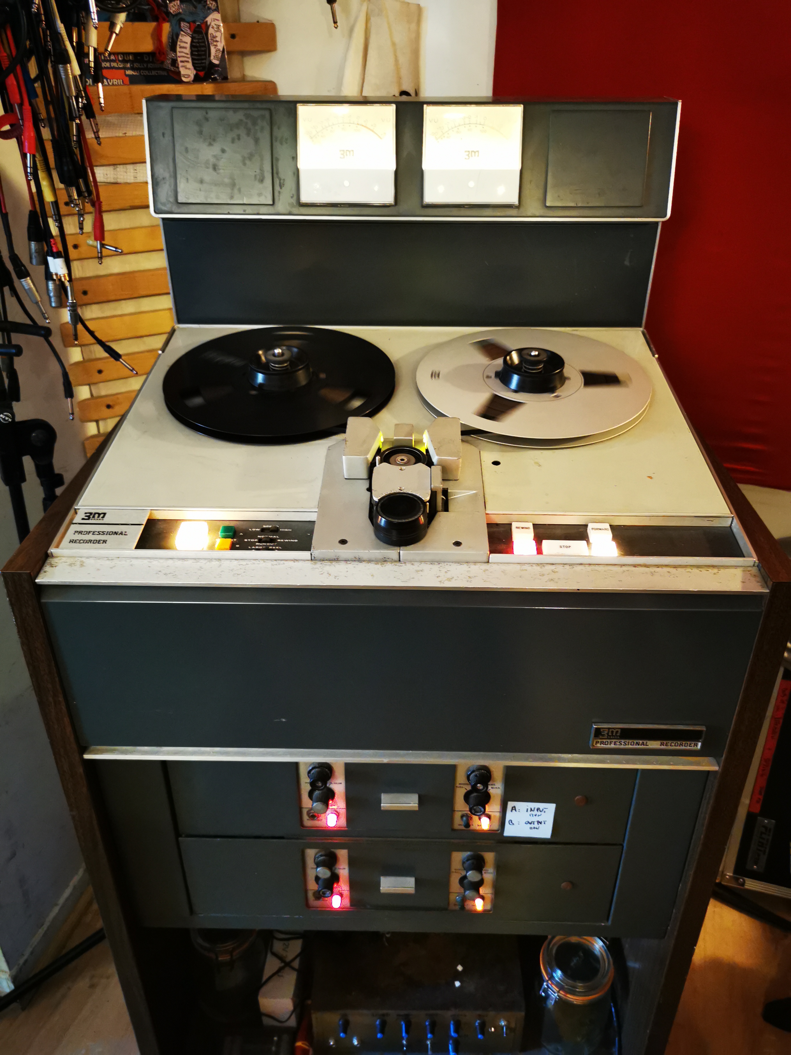 RARE 60's 3M Mincom M64 Magnétophone enregistreur a bande magnétique 1/4" - Etat Fonctionnel