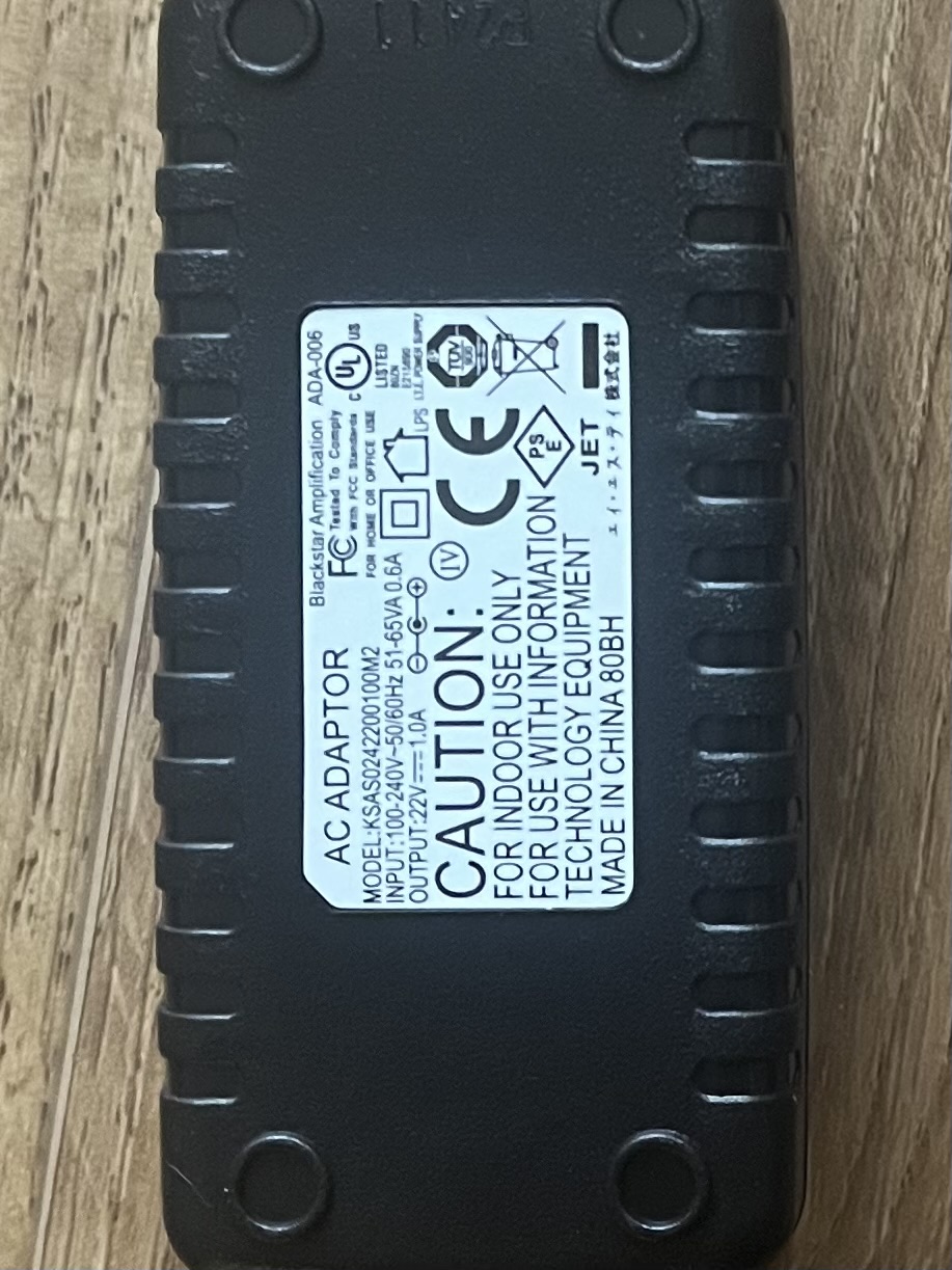 Vends alim d’origine pour Blackstar HT Dual