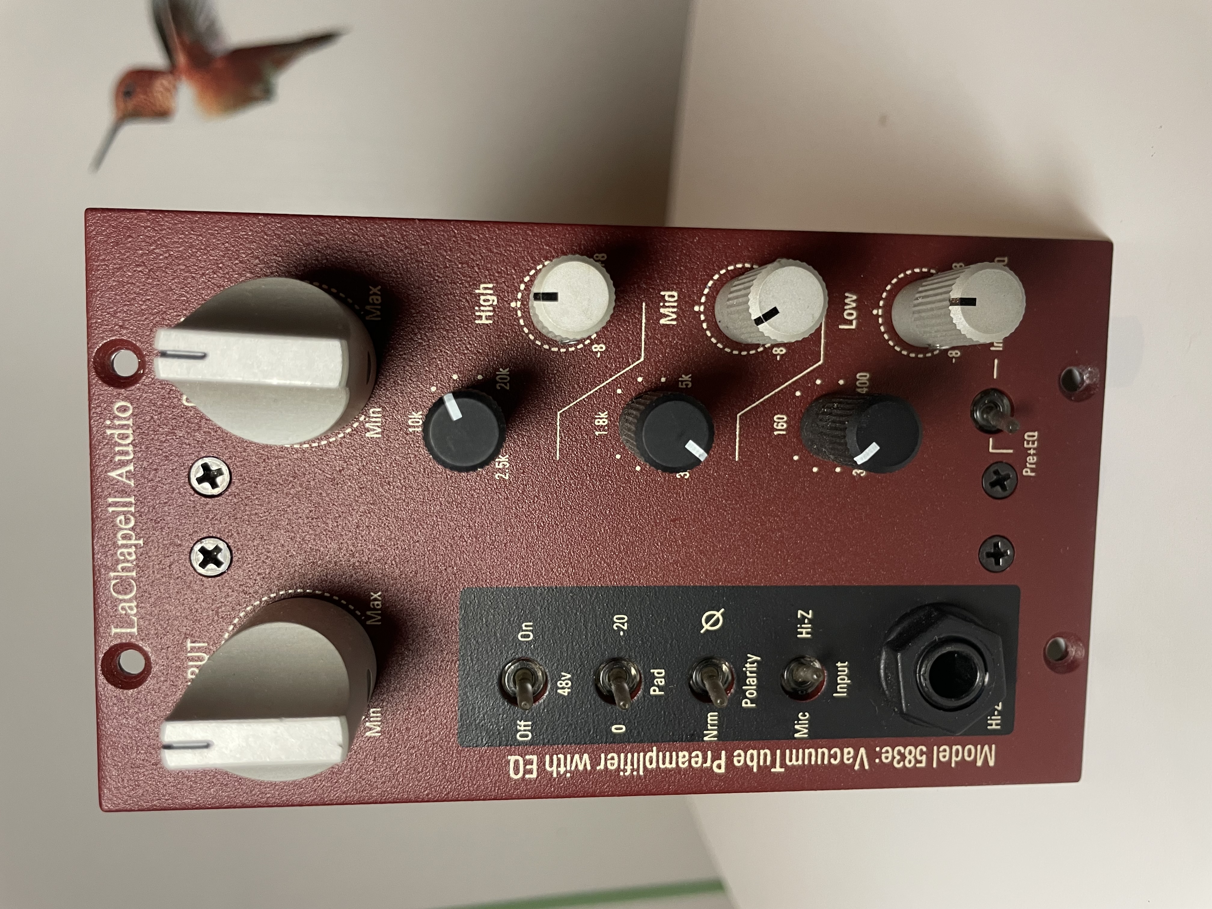 Lachapell audio 583e 500 Series Vacuum Tube Preamplifier with EQ