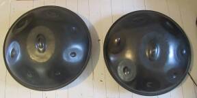 ? 2 Premium Saraz Handpans – E Major (2017) & C# Minor (2019) – perfectly tuned and harmonized for duo playing