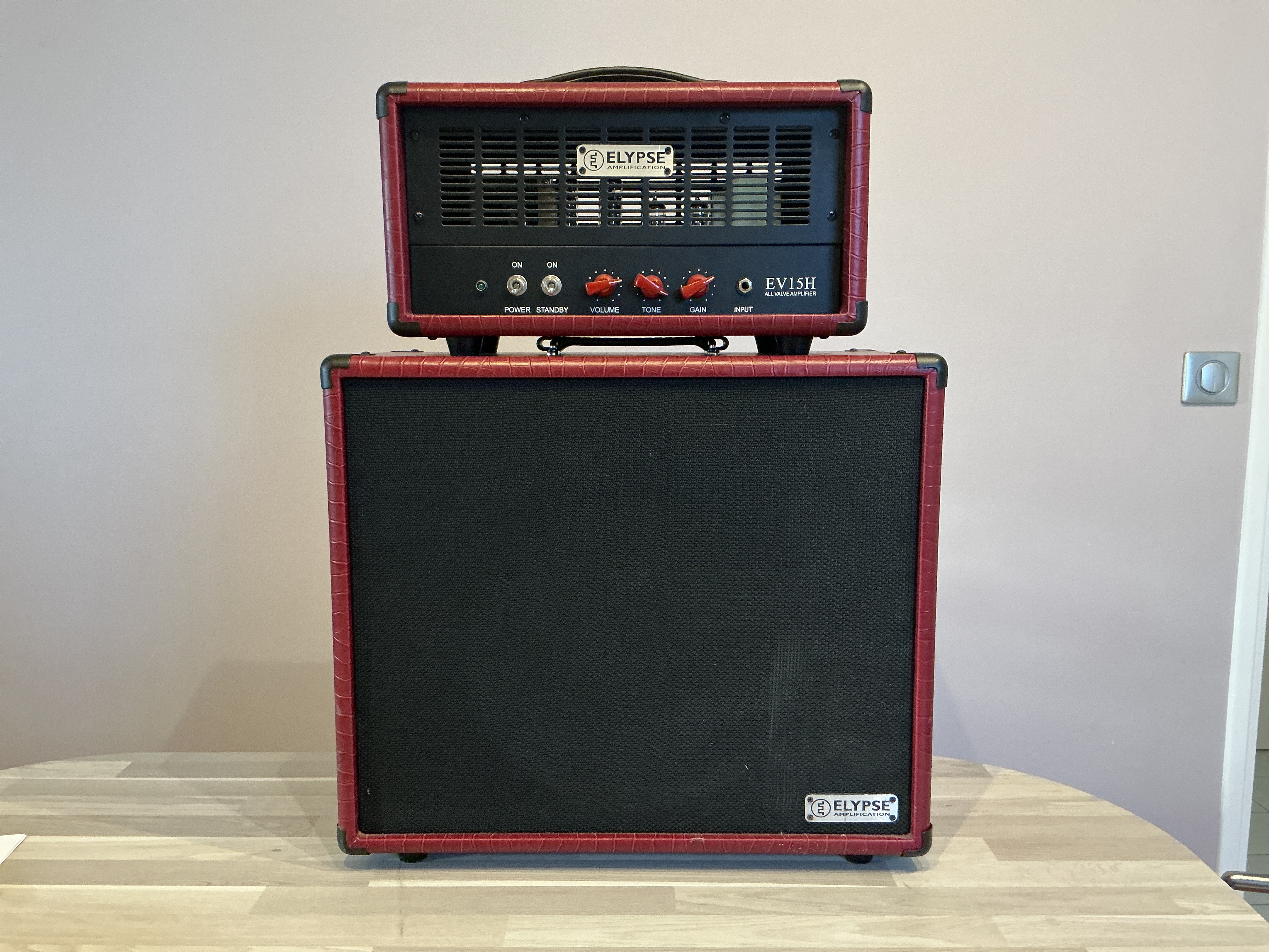 Tête d’Ampli à Lampes EV15H avec Baffle Celestion V30